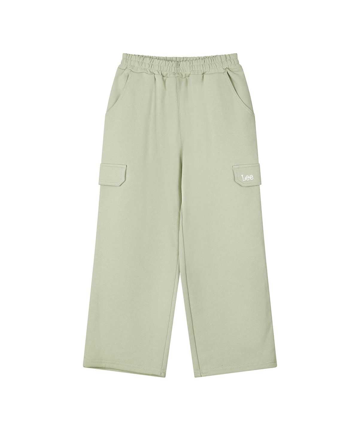 리 키즈(LEE KIDS) 카고 루즈 와이드 스트레이트 스웻 팬츠 올리브 LK2603JP10OL