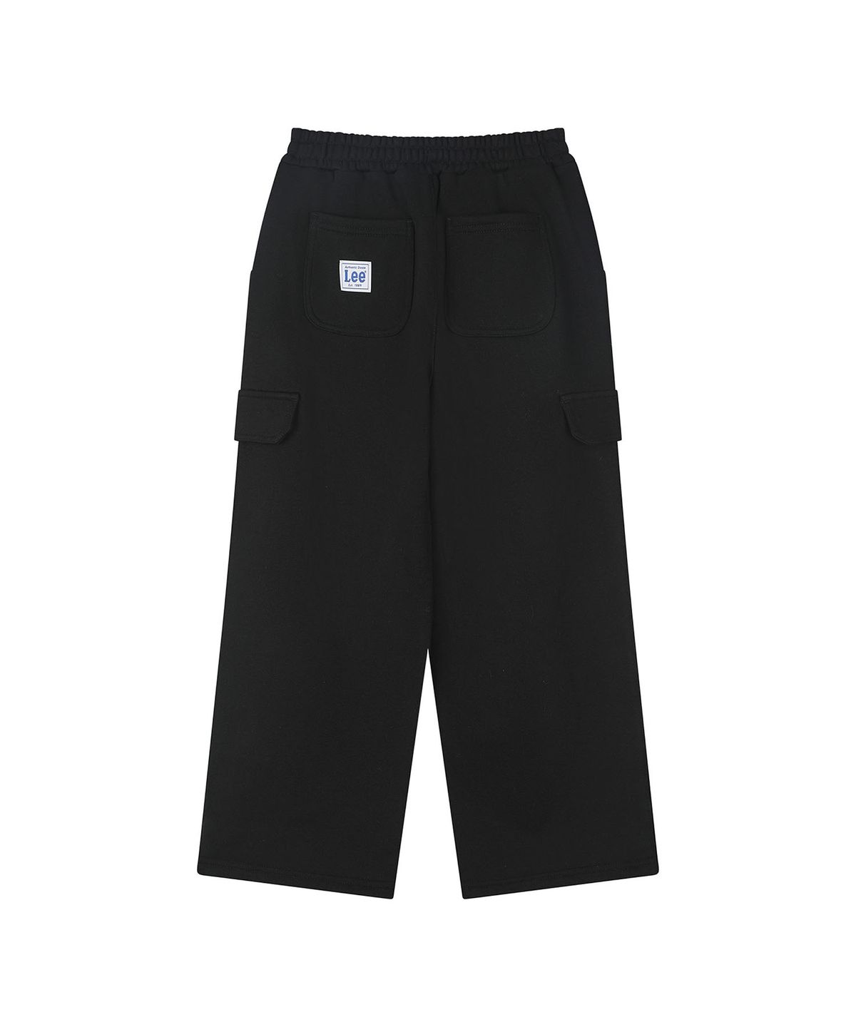 리 키즈(LEE KIDS) 카고 루즈 와이드 스트레이트 스웻 팬츠 블랙 LK2603JP10BK
