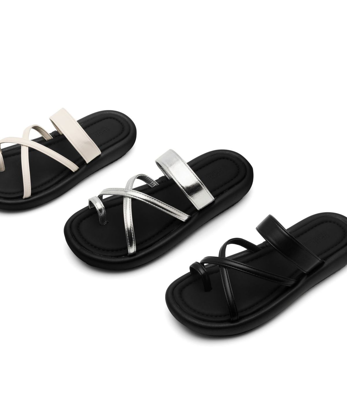 스퍼(SPUR) Goa Flip-Flop Mule Sandal  스트랩 슬리퍼 샌들 3cm -WS9057 (3color)