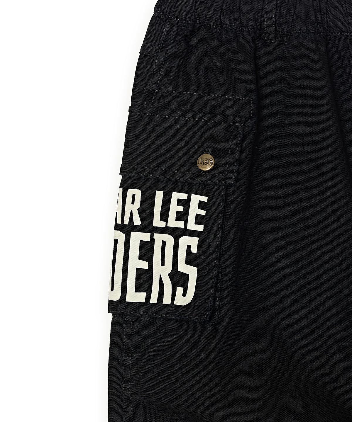 리 키즈(LEE KIDS) 타이포그래피 와이드 스트레이트 코튼 팬츠 블랙 LK2603CP31BK