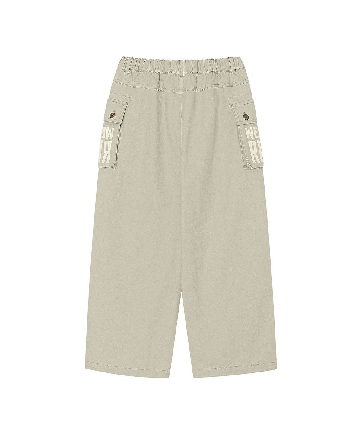 리 키즈(LEE KIDS) 타이포그래피 와이드 스트레이트 코튼 팬츠 올리브 LK2603CP31OL