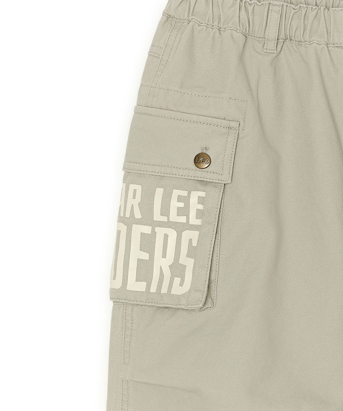 리 키즈(LEE KIDS) 타이포그래피 와이드 스트레이트 코튼 팬츠 올리브 LK2603CP31OL
