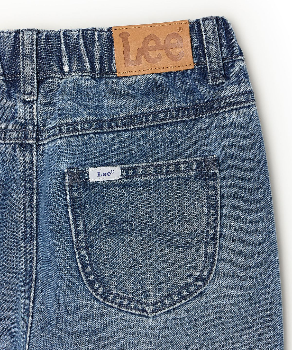 리 키즈(LEE KIDS) 루즈 스트레이트 벨바텀 데님 팬츠 인디고라이트 LK2603IP70IL