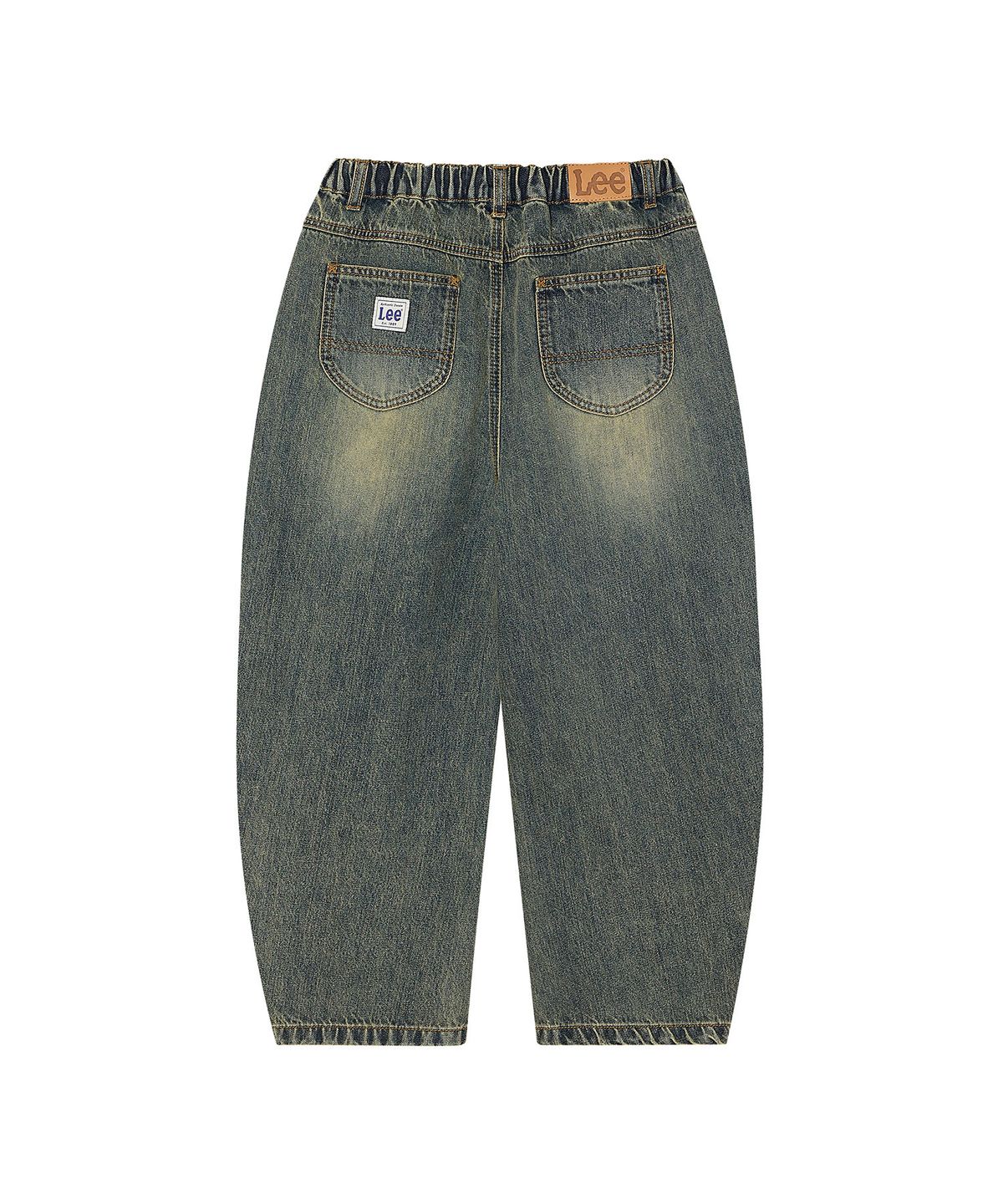 리 키즈(LEE KIDS) 커브드 데님 팬츠 카키그레이 LK2603IP40KG