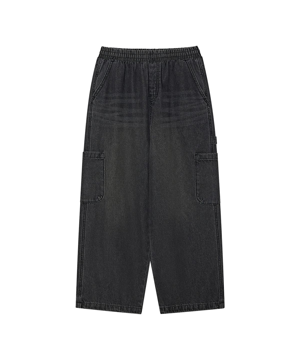 리 키즈(LEE KIDS) 카고 와이드 스트레이트 데님 팬츠 블랙 LK2603IP31BK