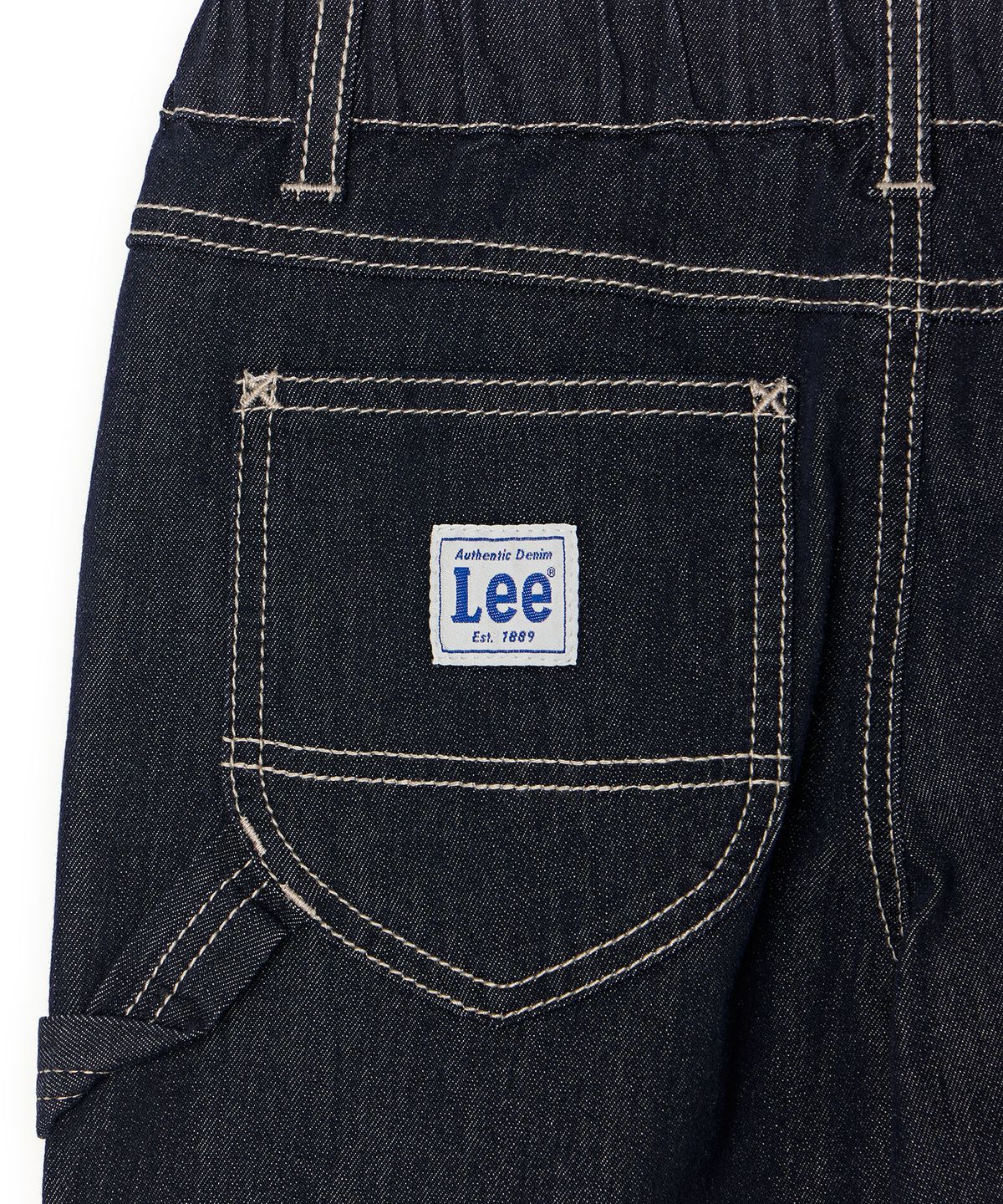 리 키즈(LEE KIDS) 더블니 루즈 스트레이트 데님 팬츠 인디고로우 LK2603IP22IR