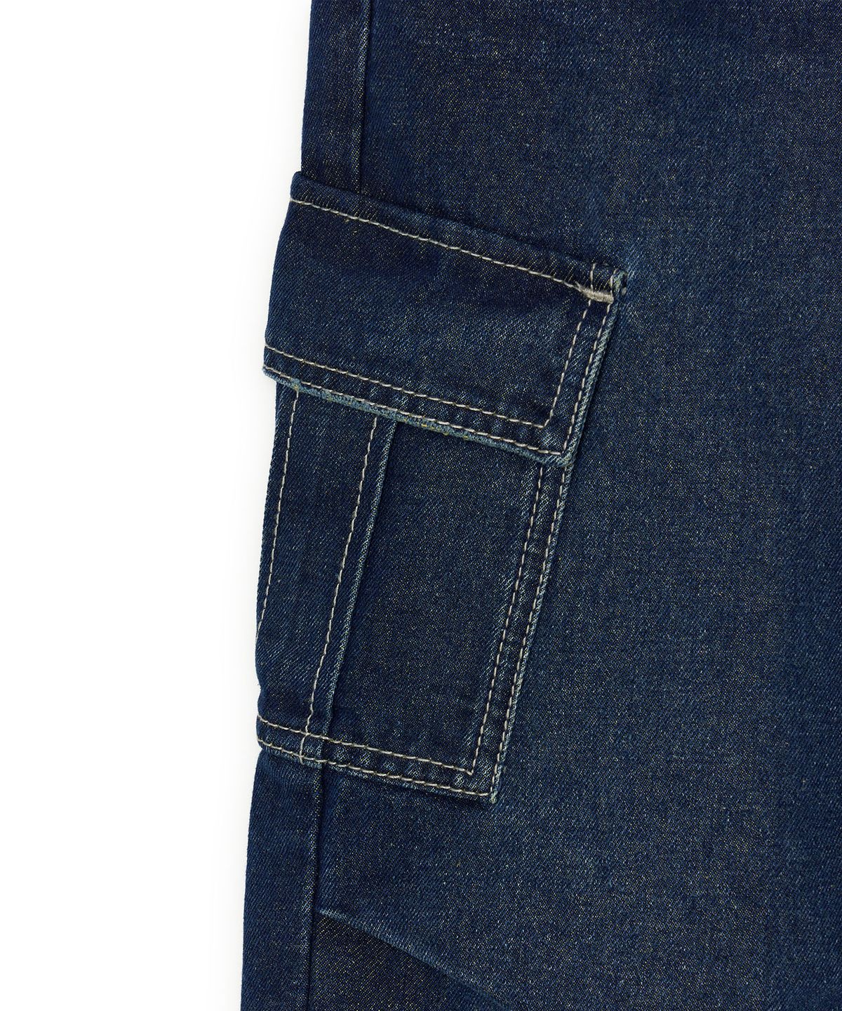 리 키즈(LEE KIDS) 카고 루즈 스트레이트 데님 팬츠 인디고다크 LK2603IP21ID