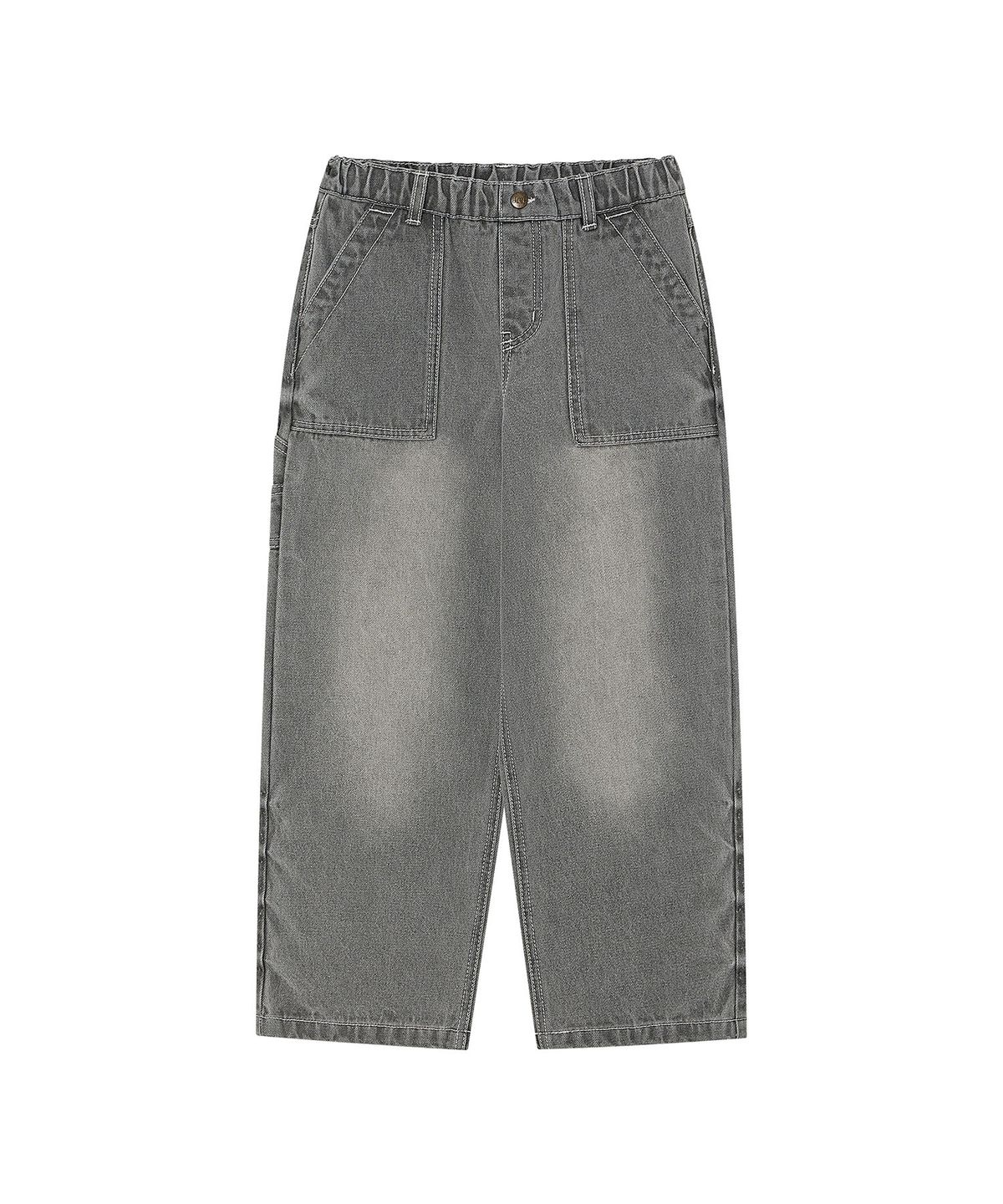 리 키즈(LEE KIDS) 퍼티그 루즈 스트레이트 데님 팬츠 그레이 LK2603IP20GR