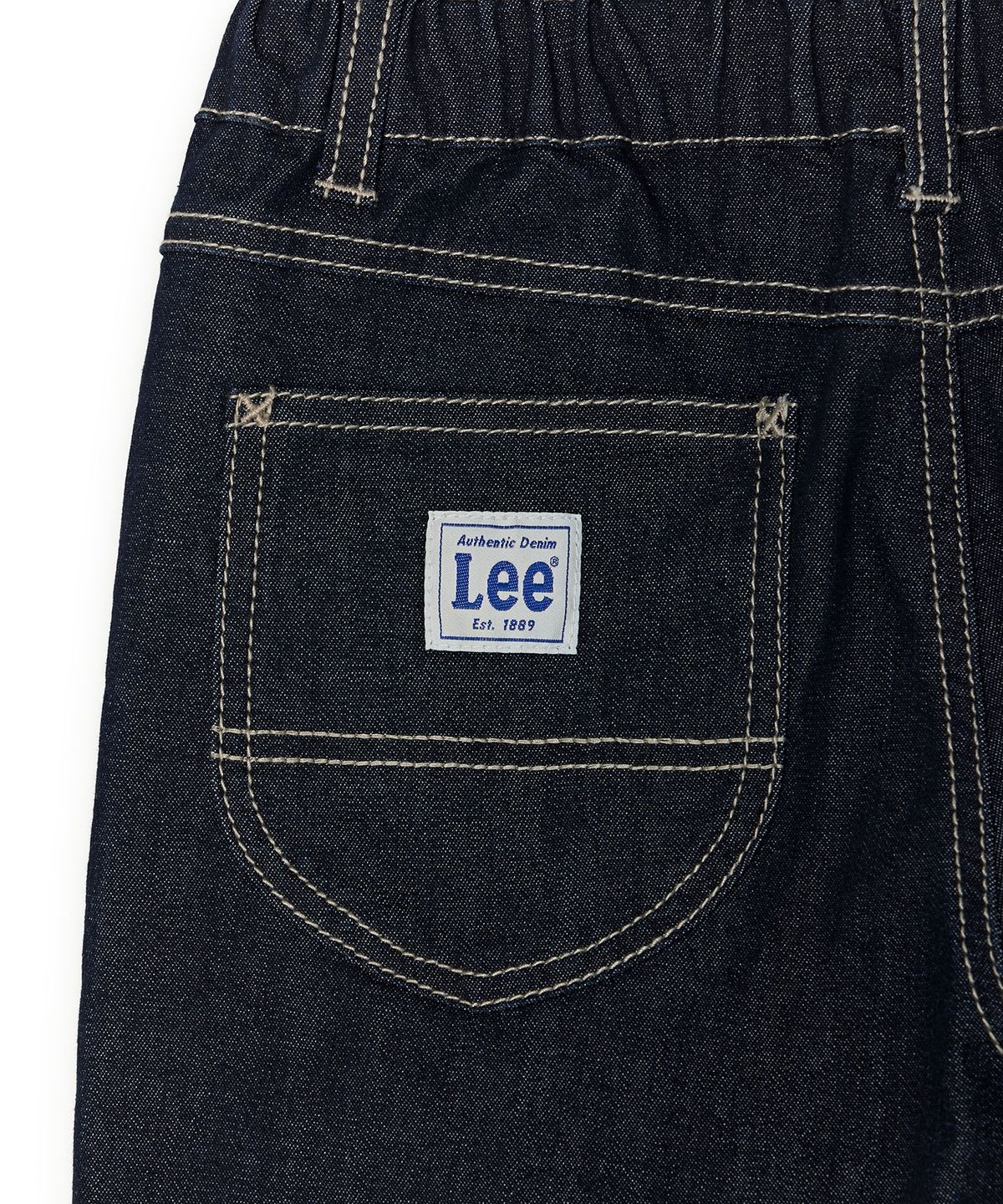 리 키즈(LEE KIDS) 롤업 레귤러 스트레이트 데님 팬츠 인디고로우 LK2603IP10IR