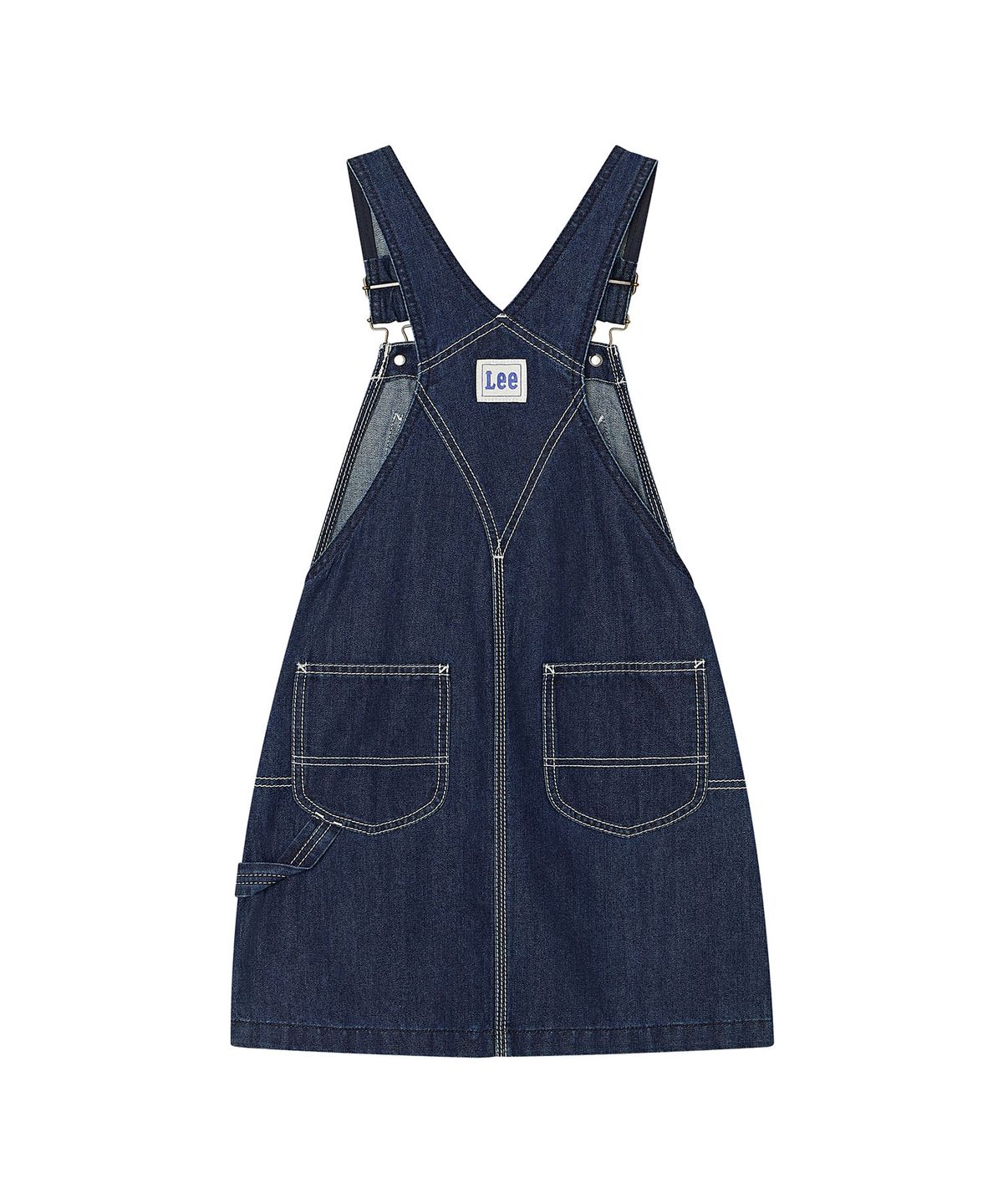 리 키즈(LEE KIDS) 데님 오버롤 스커트 인디고 LK2603OR70IN