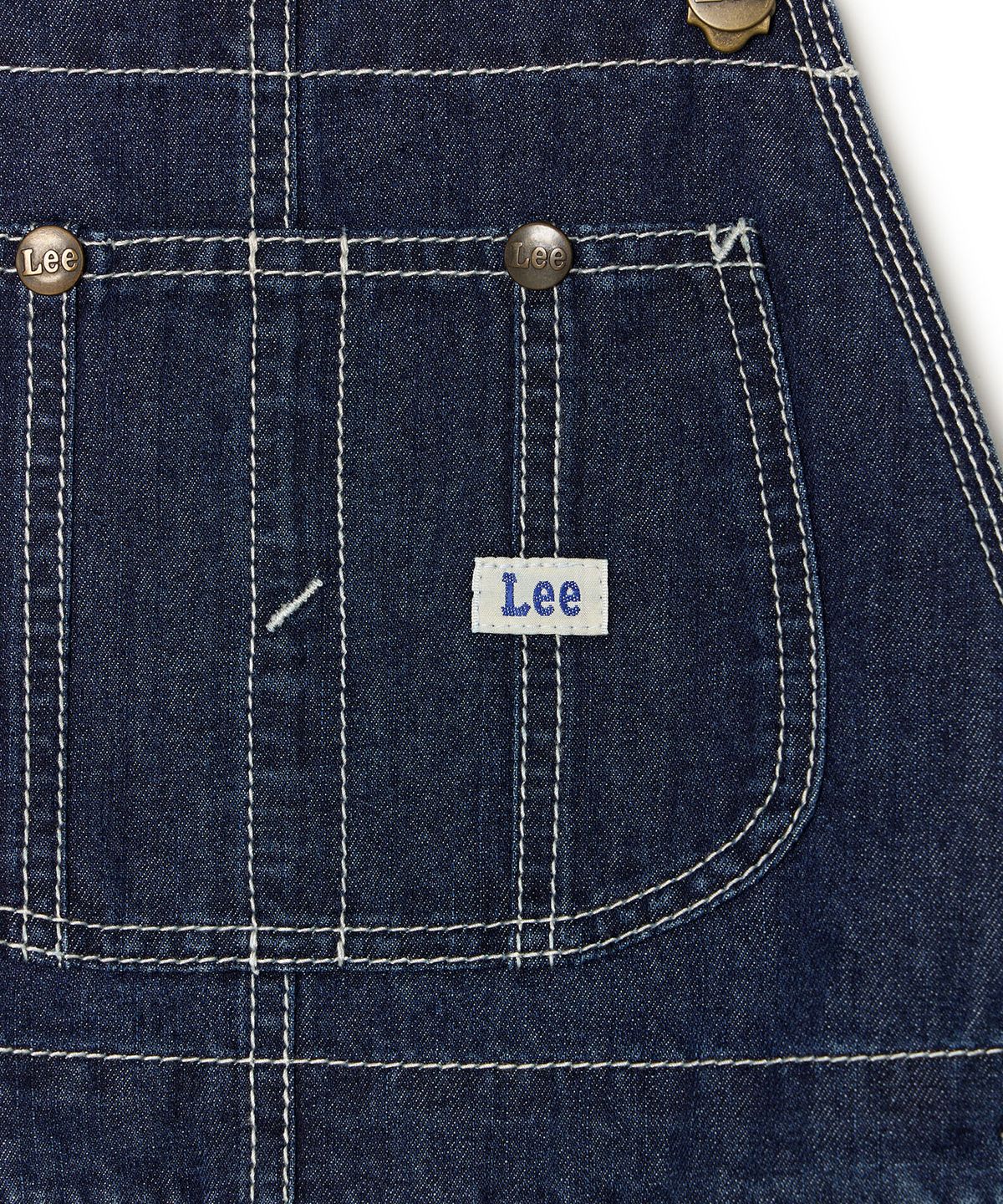 리 키즈(LEE KIDS) 데님 오버롤 스커트 인디고 LK2603OR70IN