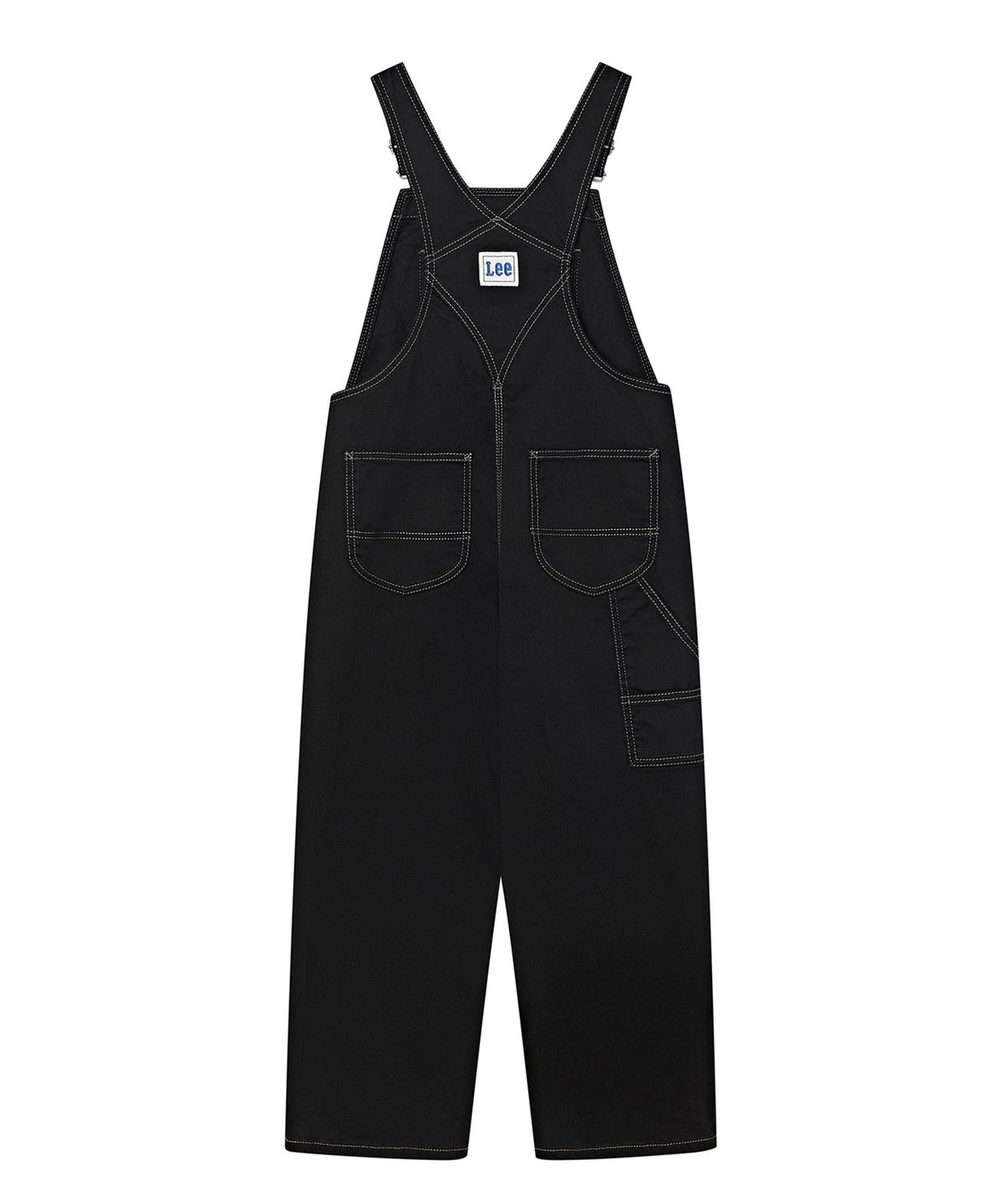 리 키즈(LEE KIDS) 더블니 데님 오버롤 팬츠 블랙 LK2603OR02BK