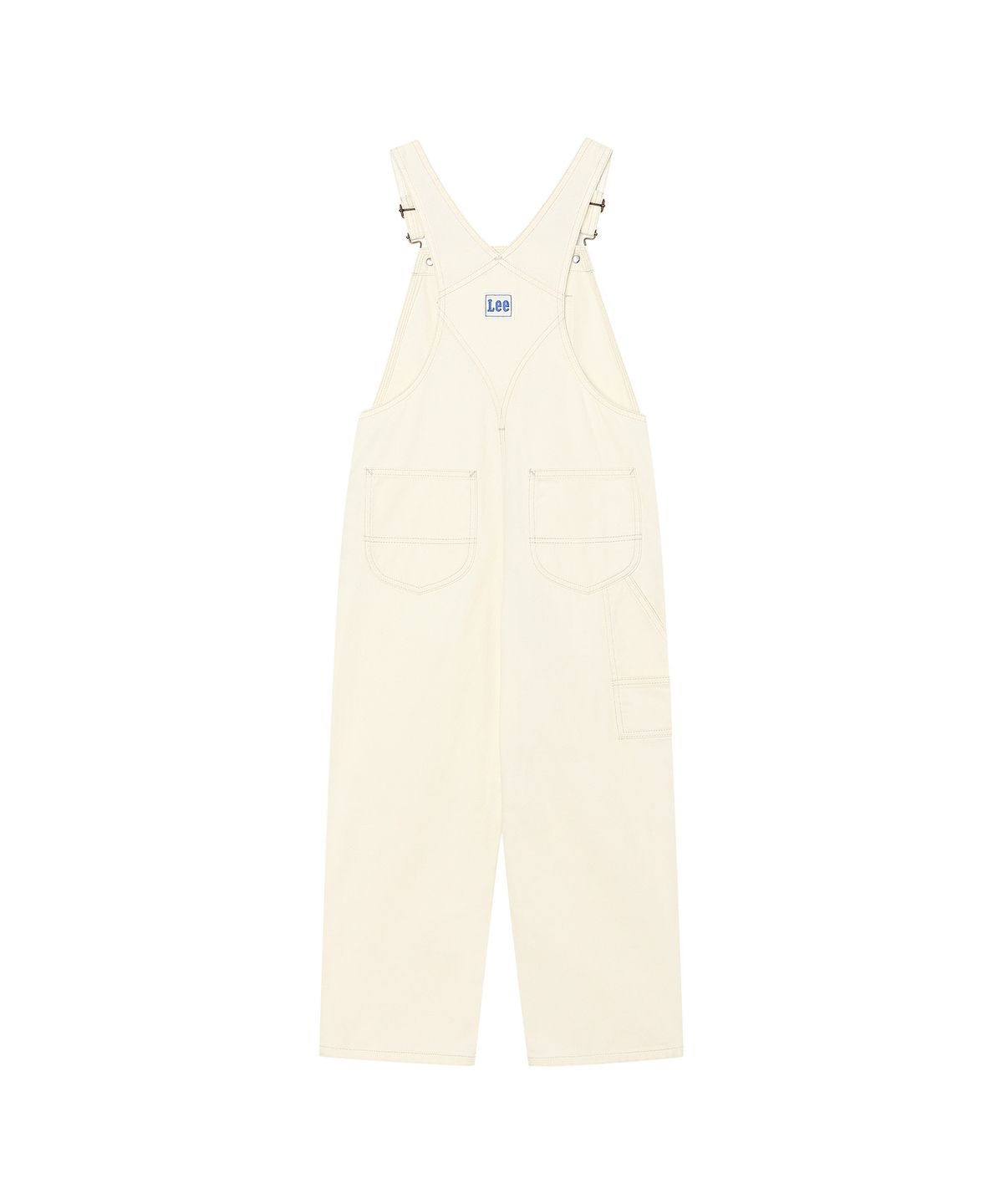 리 키즈(LEE KIDS) 더블니 데님 오버롤 팬츠 아이보리 LK2603OR02IV