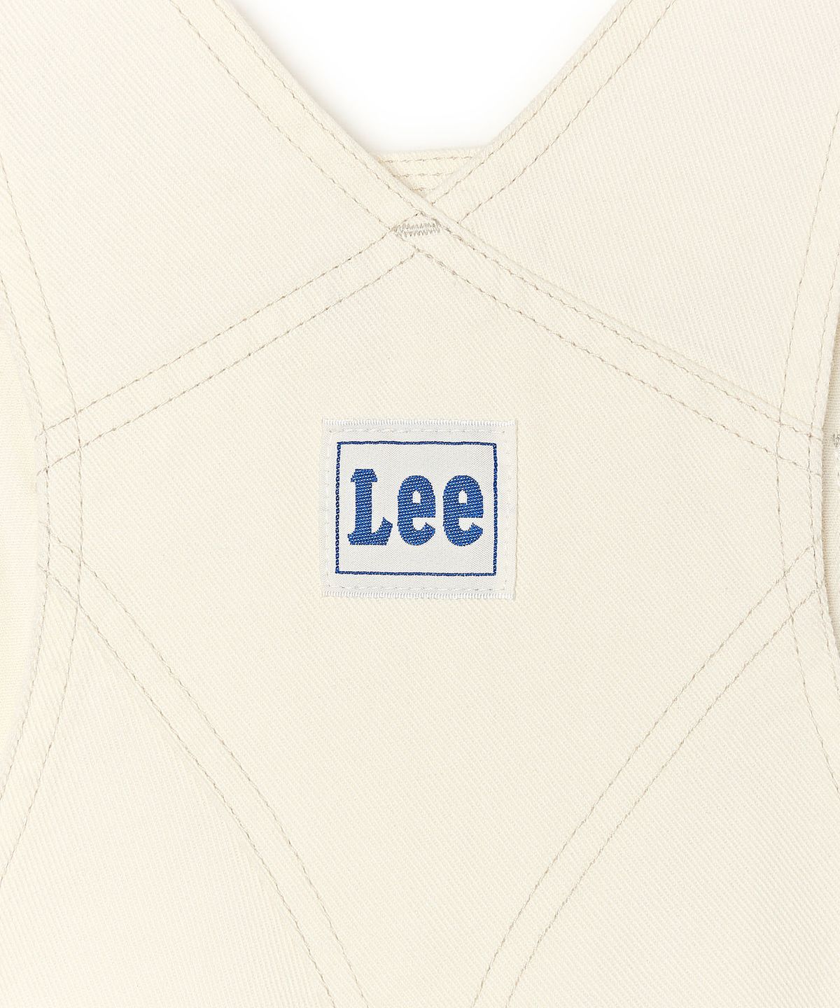 리 키즈(LEE KIDS) 더블니 데님 오버롤 팬츠 아이보리 LK2603OR02IV