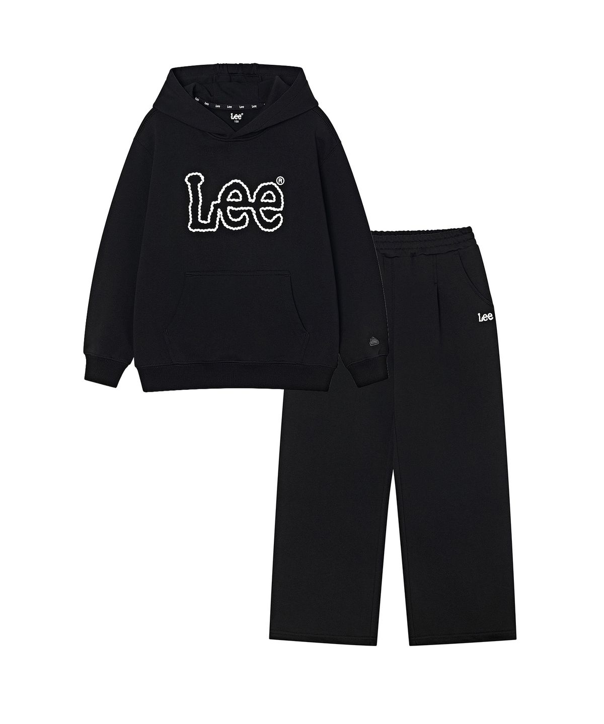 리 키즈(LEE KIDS) 로프 빅트위치 후디 셋업 블랙 LK2603SU51BK