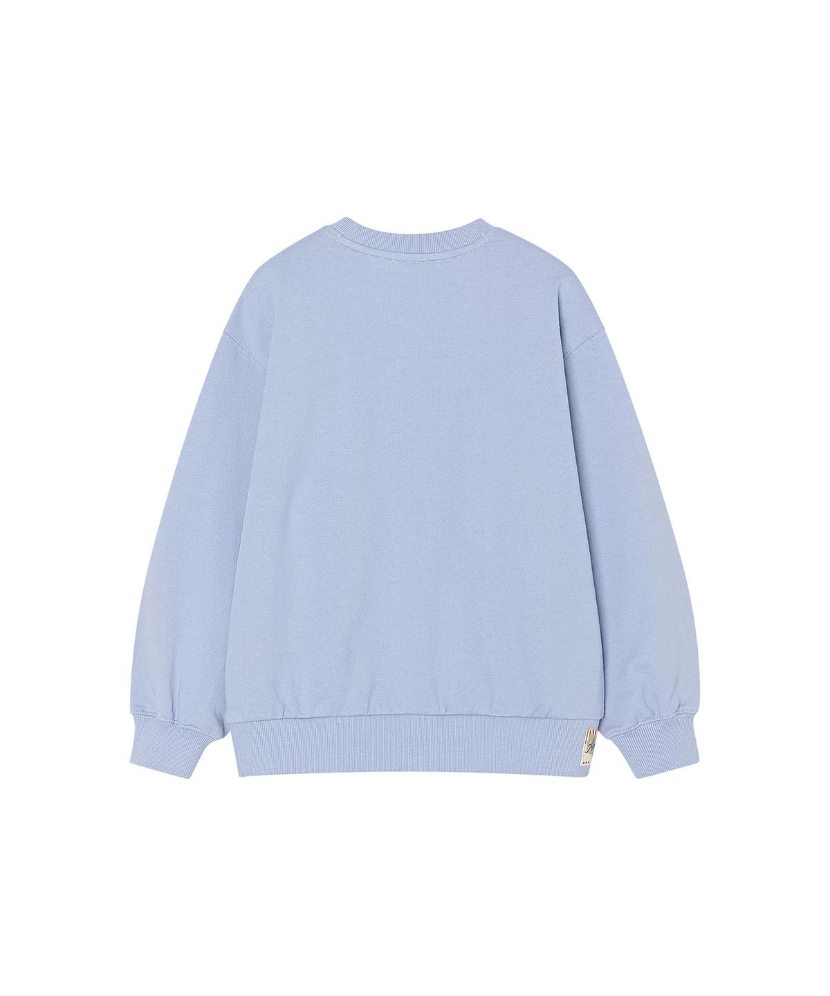 리 키즈(LEE KIDS) 라벨 코튼 맨투맨 셋업 라이트블루 LK2603SU17LB
