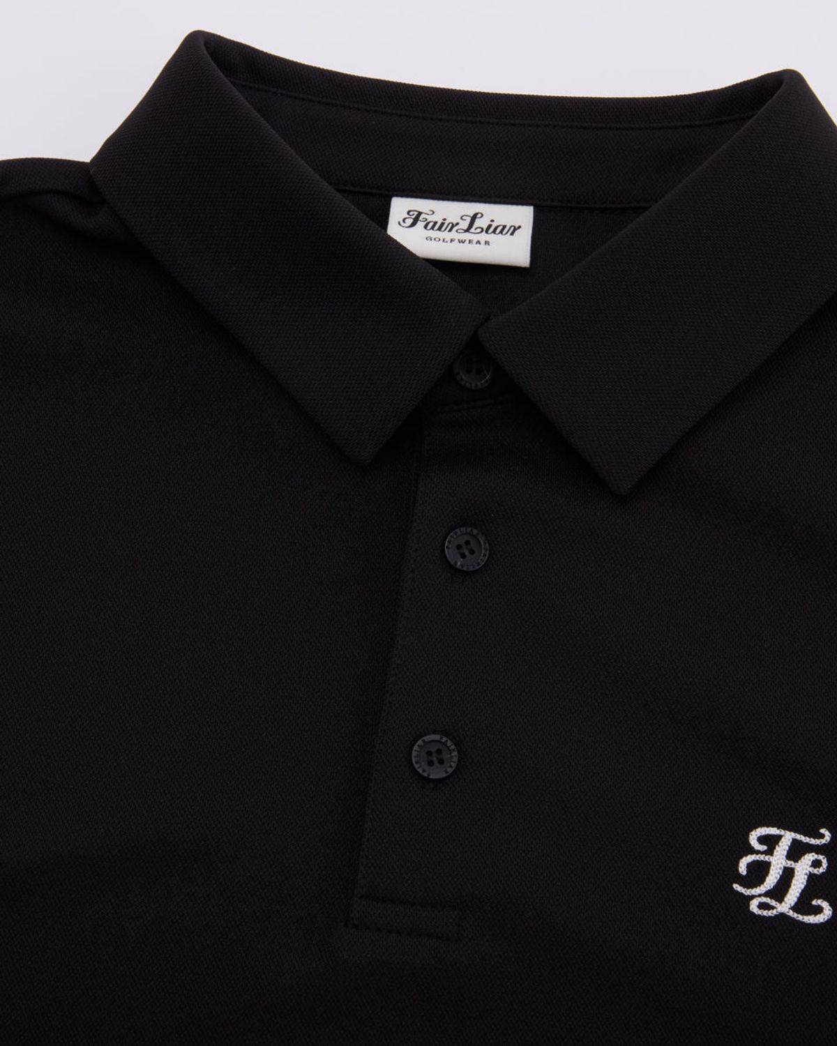 페어라이어 골프(FAIRLIAR GOLF) 남성 루즈핏 폴로 티셔츠 (블랙)