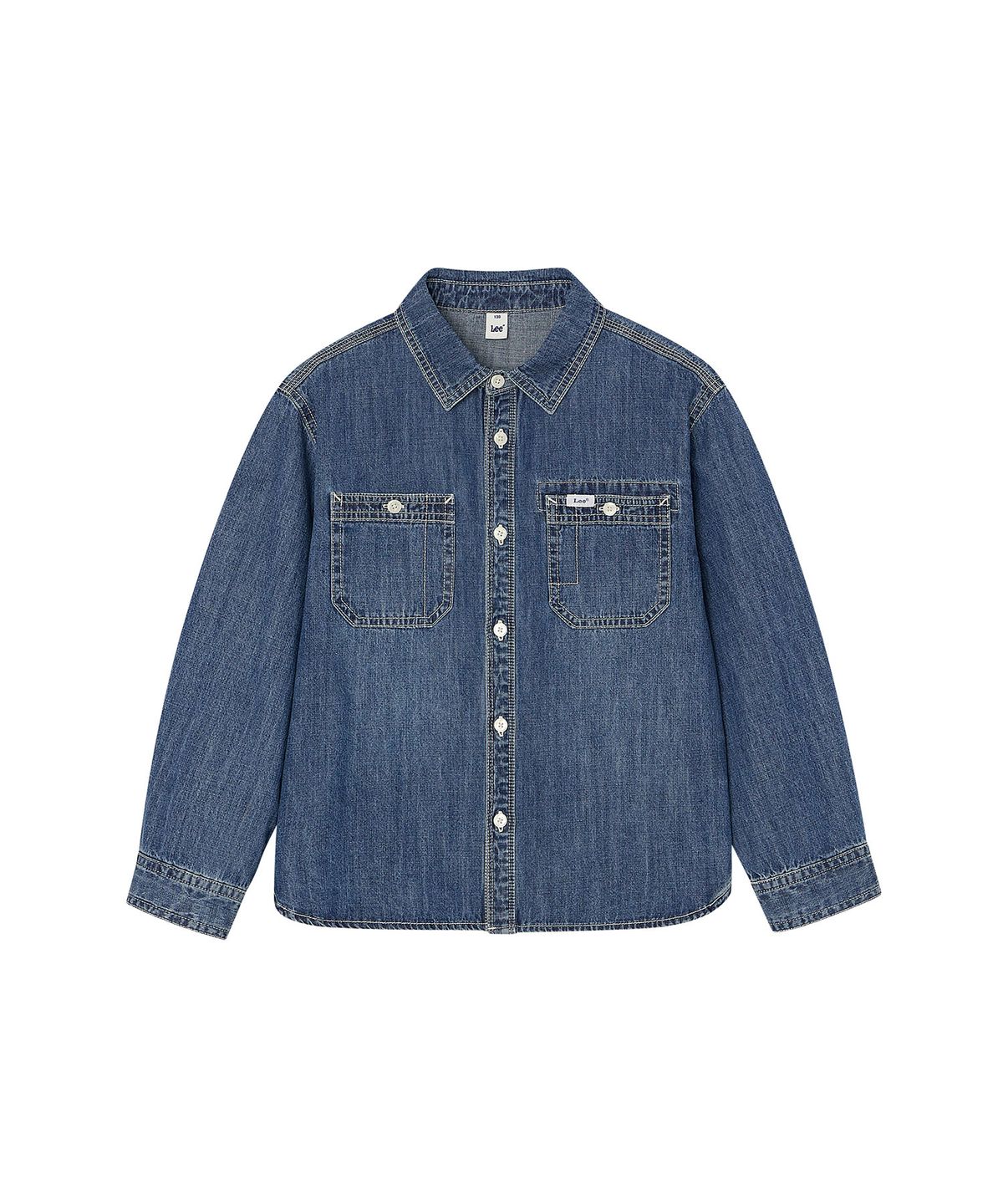 리 키즈(LEE KIDS) 데님 셔츠 인디고 LK2603SH02IN