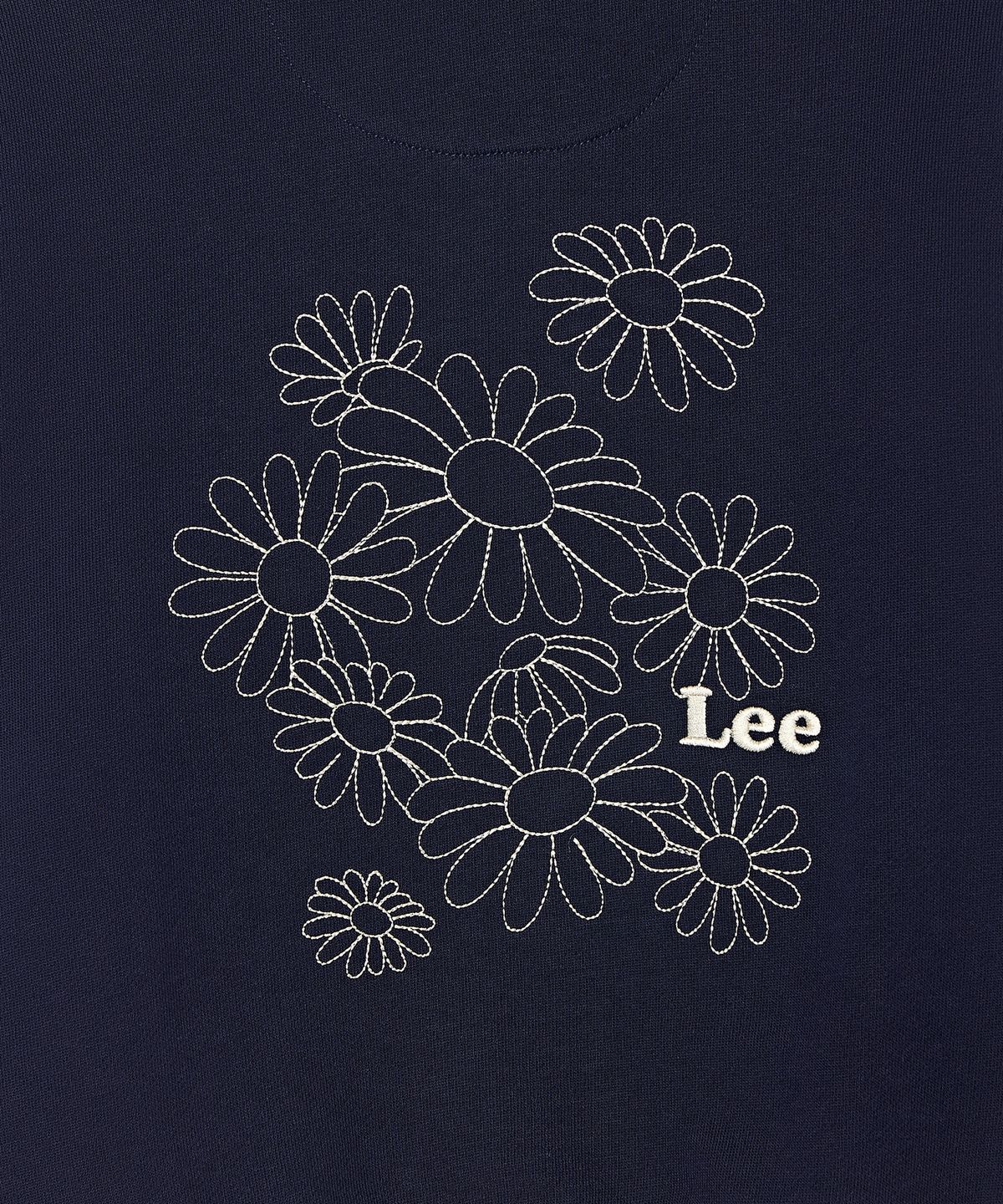 리 키즈(LEE KIDS) 데이지 아트웍 크롭 후디 네이비 LK2603HD70NA