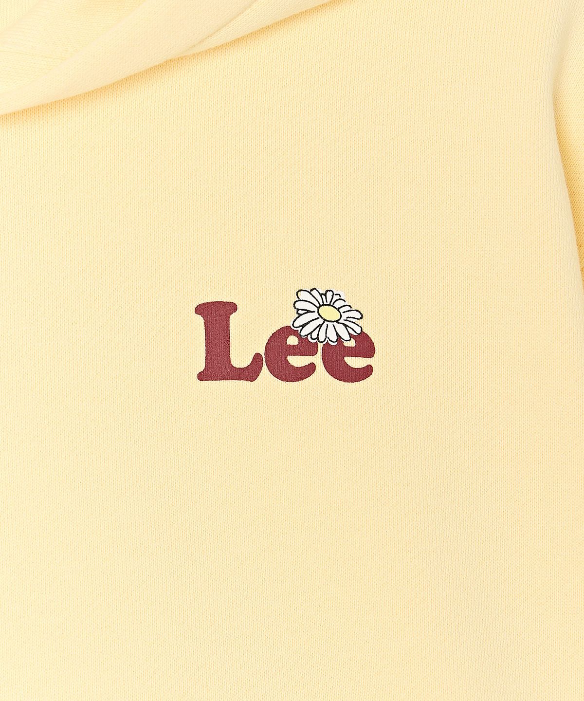 리 키즈(LEE KIDS) 데이지 아트웍 크롭 후디 라이트엘로우 LK2603HD70LY