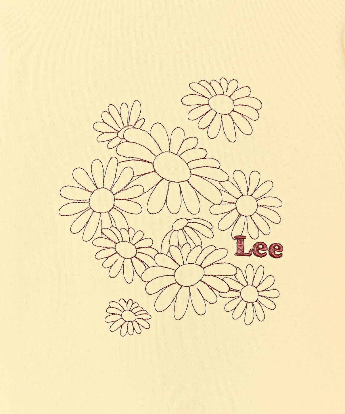 리 키즈(LEE KIDS) 데이지 아트웍 크롭 후디 라이트엘로우 LK2603HD70LY