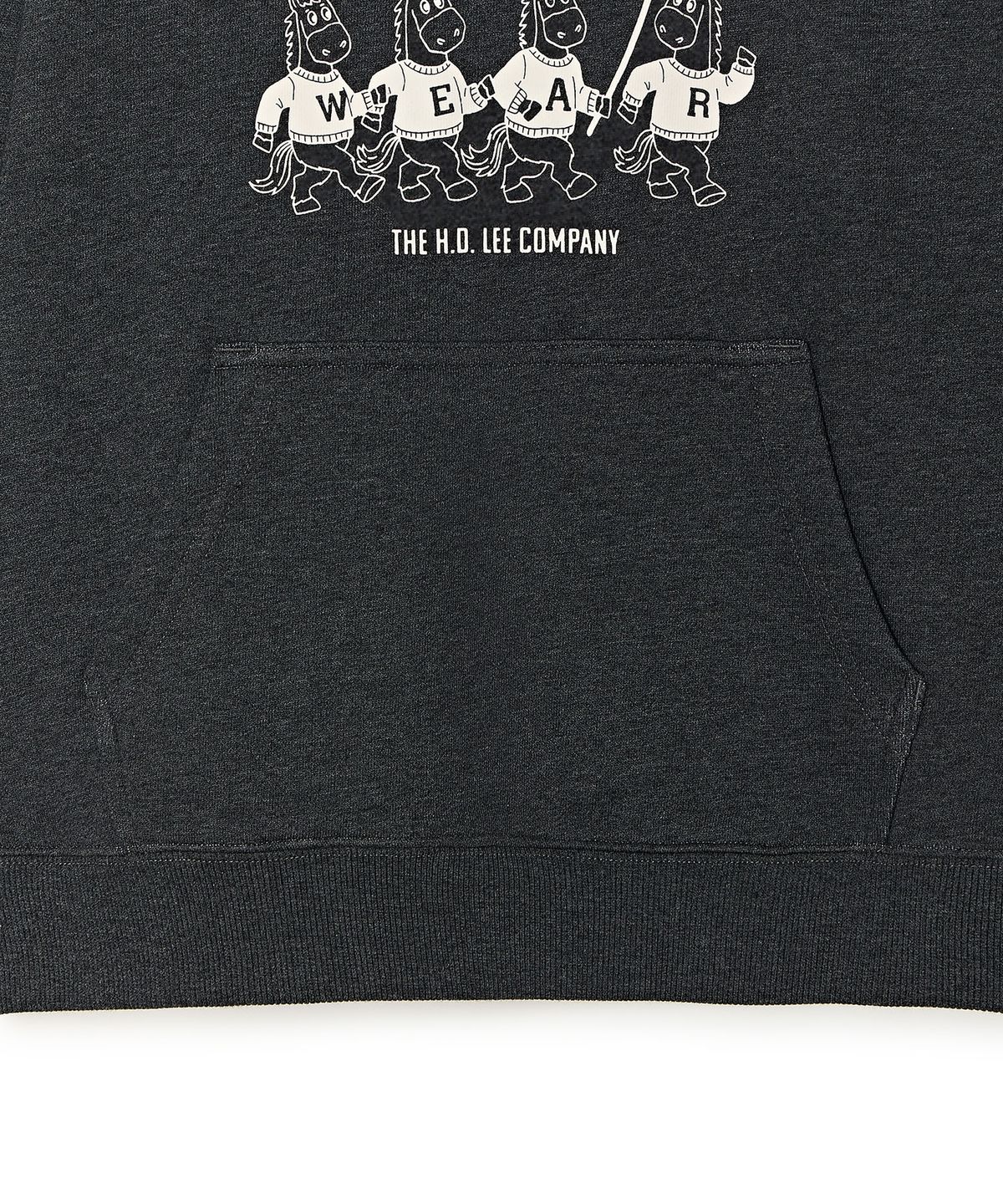 리 키즈(LEE KIDS) 빈티지 그래픽 포인트 후디 차콜 LK2603HD10CH