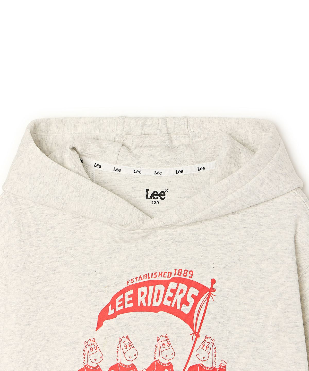 리 키즈(LEE KIDS) 빈티지 그래픽 포인트 후디 오트밀 LK2603HD10OT