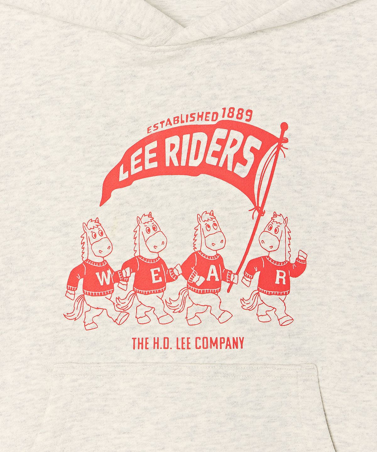 리 키즈(LEE KIDS) 빈티지 그래픽 포인트 후디 오트밀 LK2603HD10OT