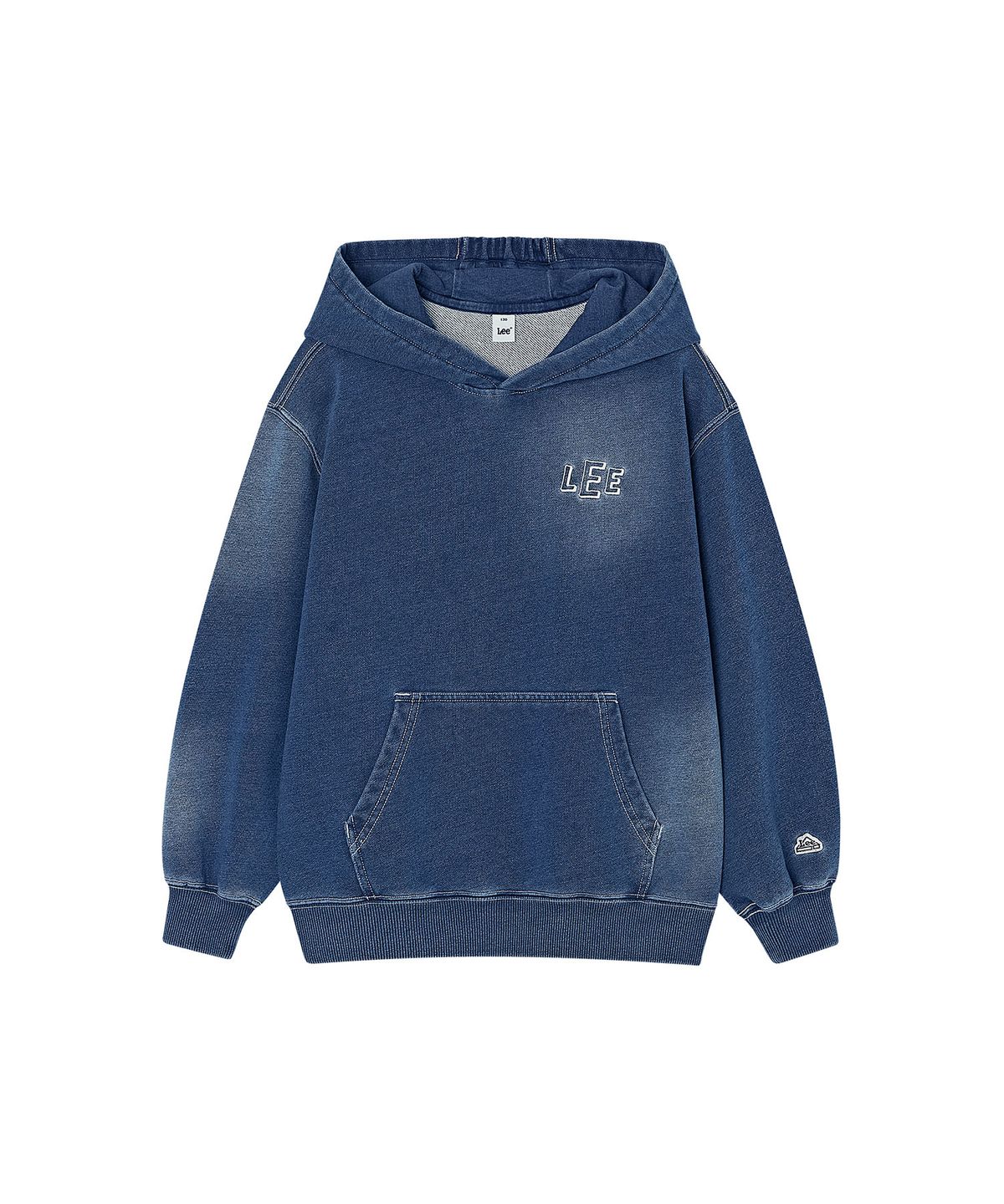 리 키즈(LEE KIDS) 인디고 워싱 후디 인디고 LK2603HD04IN