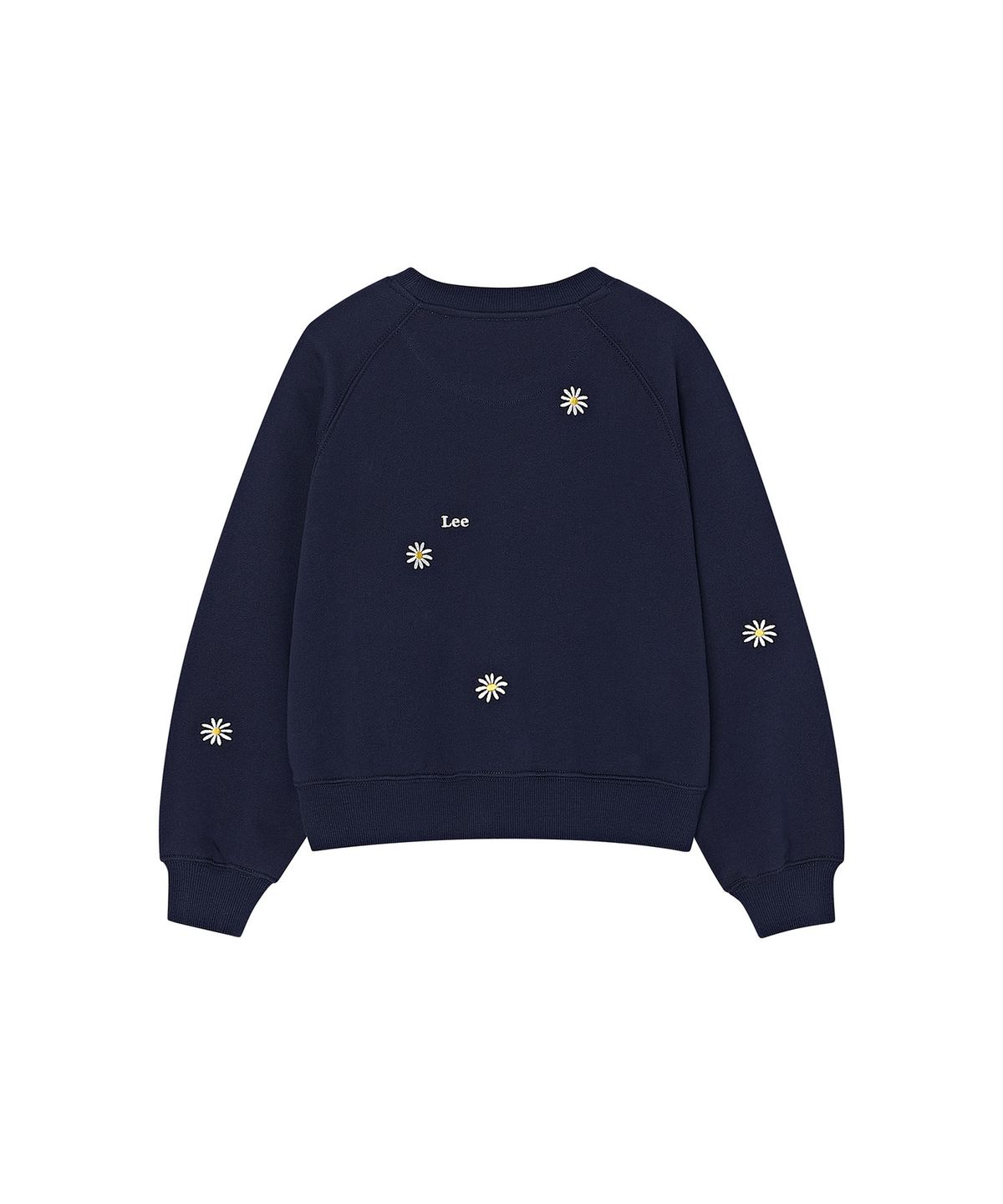 리 키즈(LEE KIDS) 데이지 자수 크롭 스웻셔츠 네이비 LK2603CR70NA