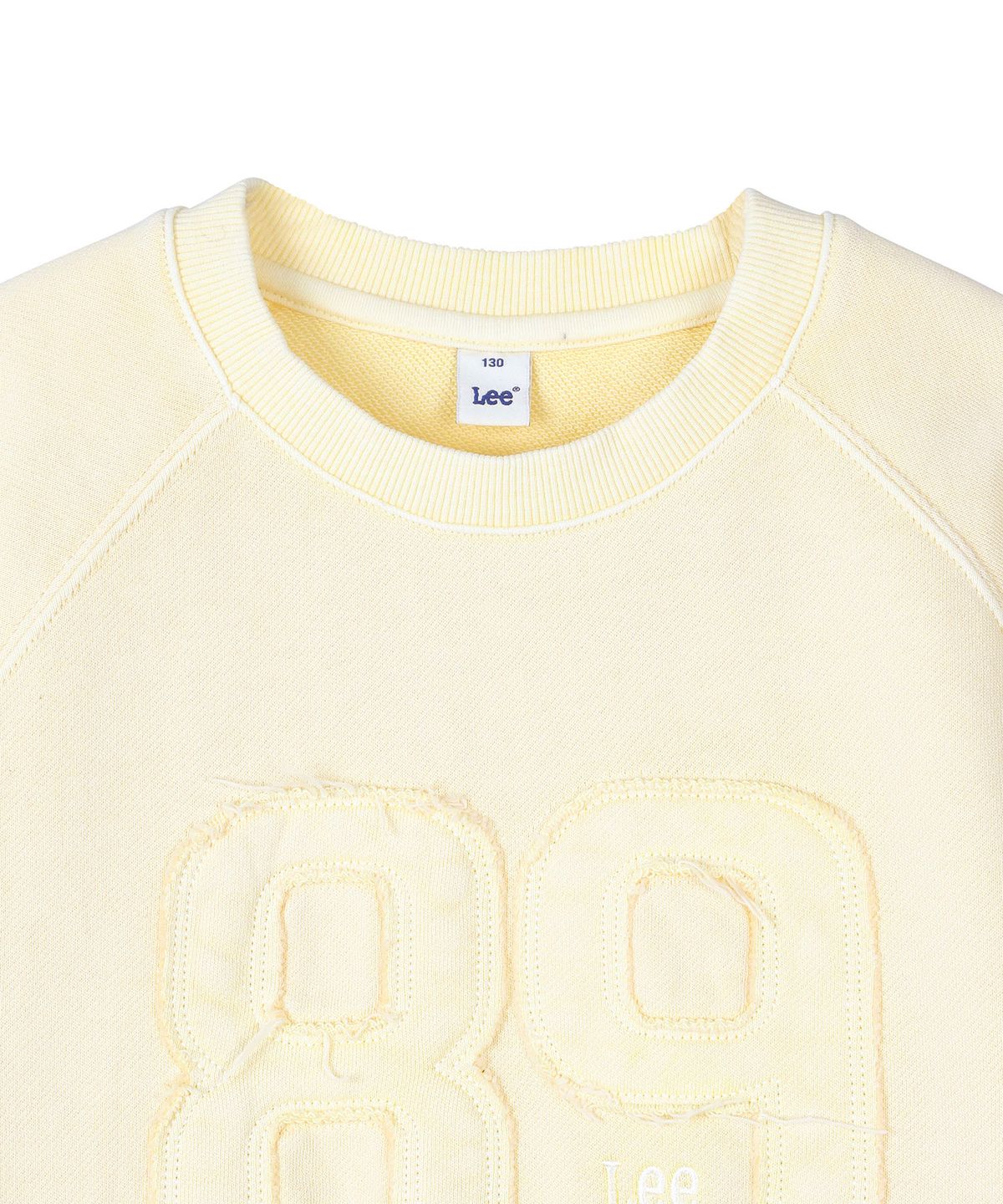 리 키즈(LEE KIDS) 라글란 피그먼트 백프린트 스웻셔츠 라이트옐로우 LK2603CR17LY