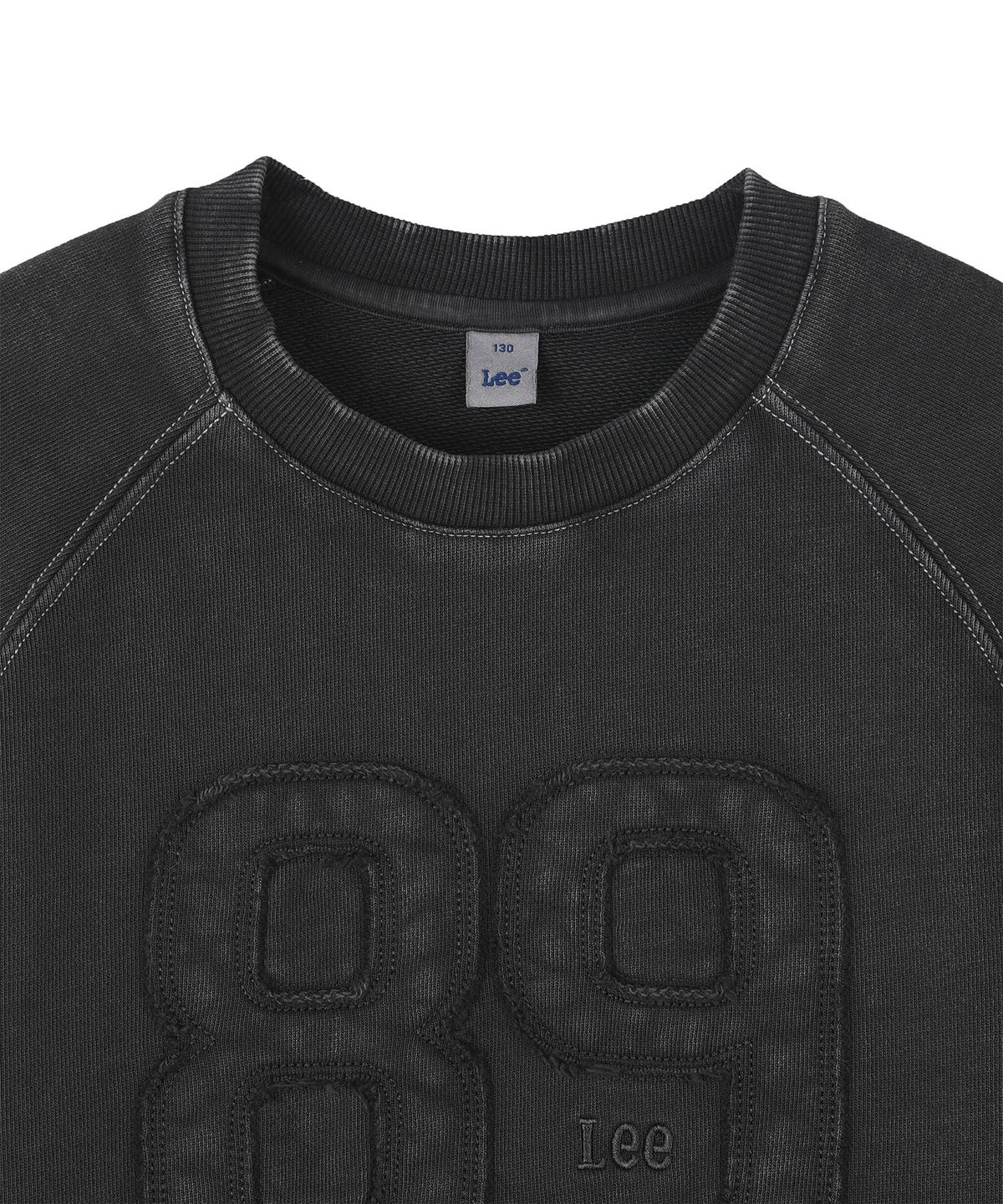 리 키즈(LEE KIDS) 라글란 피그먼트 백프린트 스웻셔츠 차콜 LK2603CR17CH