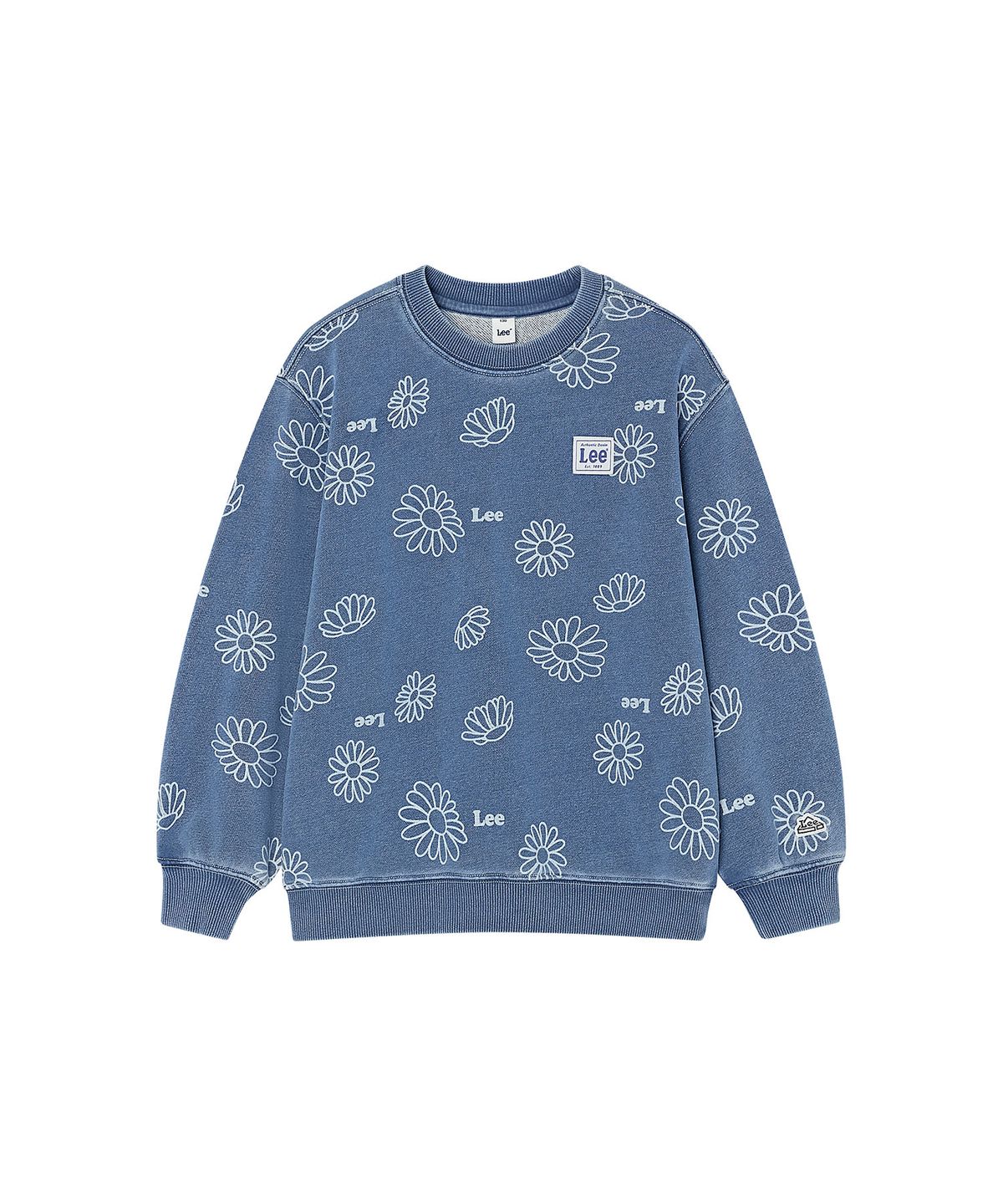 리 키즈(LEE KIDS) 데이지 스웻셔츠 인디고 LK2603CR15IN