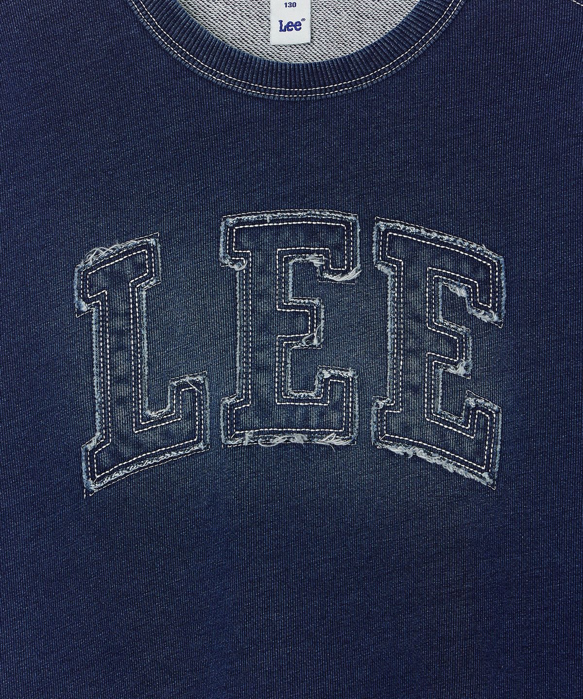 리 키즈(LEE KIDS) 컬리지 로고 스웻셔츠 인디고 LK2603CR12IN