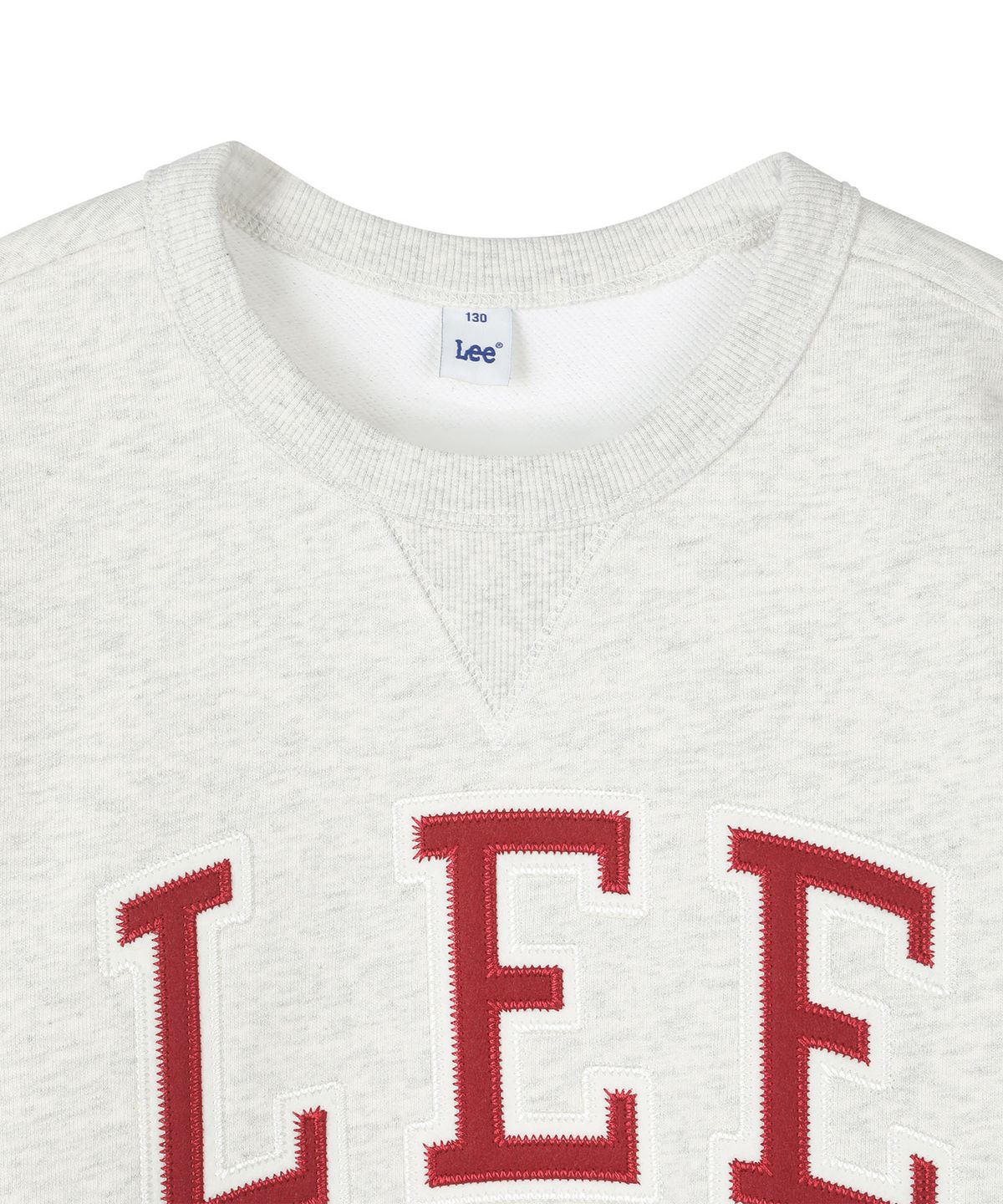 리 키즈(LEE KIDS) 컬리지 로고 스웻셔츠 오트밀 LK2603CR10OT