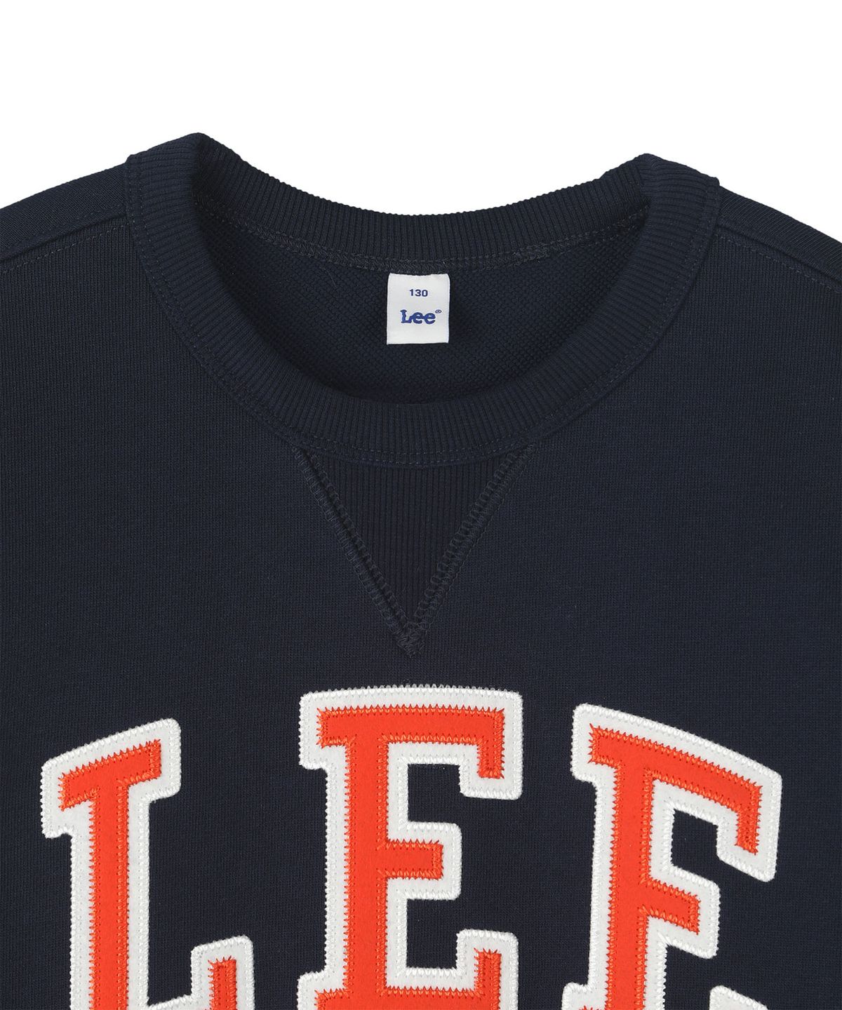 리 키즈(LEE KIDS) 컬리지 로고 스웻셔츠 네이비 LK2603CR10NA