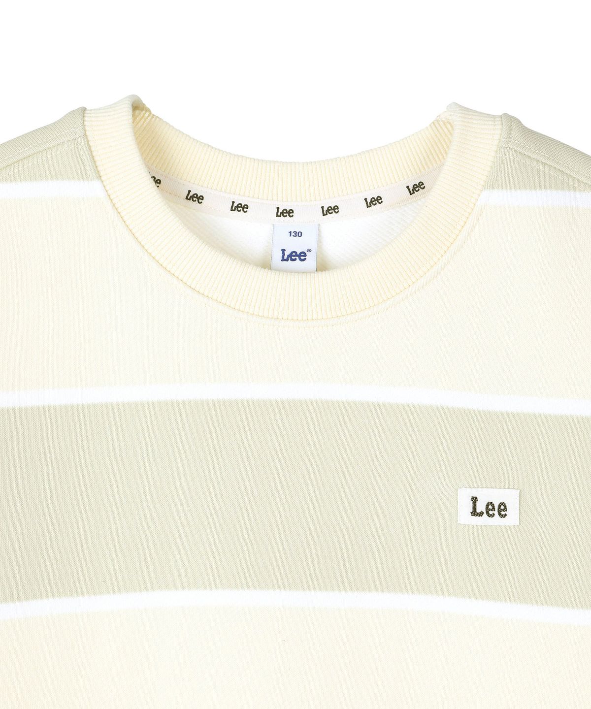 리 키즈(LEE KIDS) 와이드 스트라이프 스웻셔츠 라이트엘로우 LK2603CR04LY
