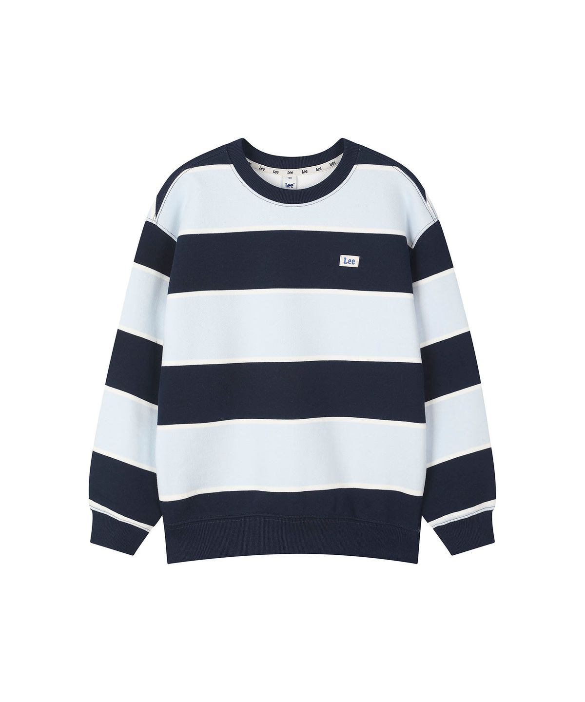 리 키즈(LEE KIDS) 와이드 스트라이프 스웻셔츠 네이비 LK2603CR04NA