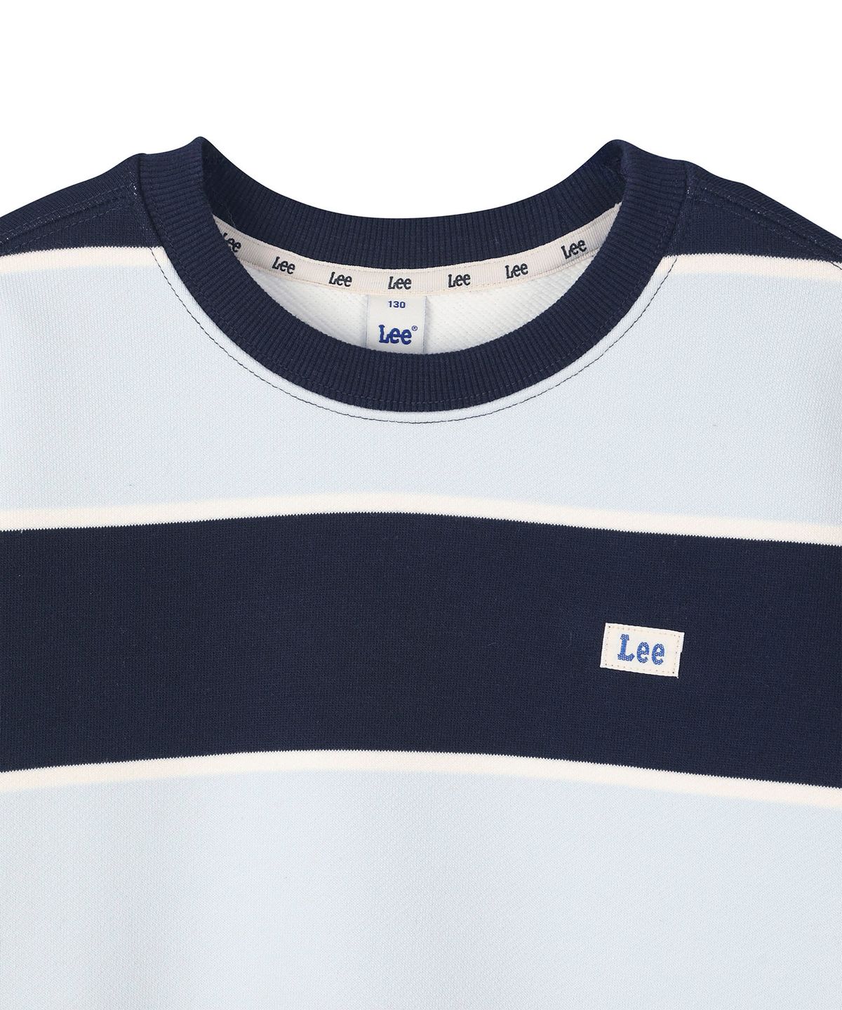 리 키즈(LEE KIDS) 와이드 스트라이프 스웻셔츠 네이비 LK2603CR04NA