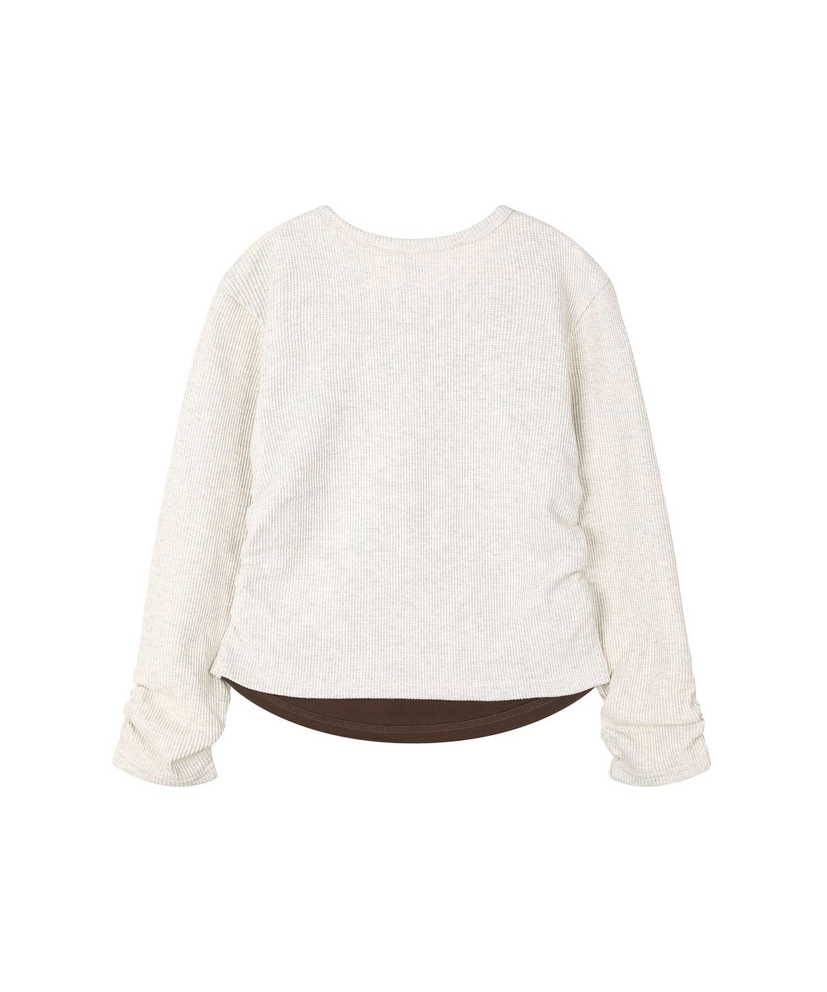 리 키즈(LEE KIDS) 레이어드 셔링 티셔츠 오트밀 LK2603LT70OT