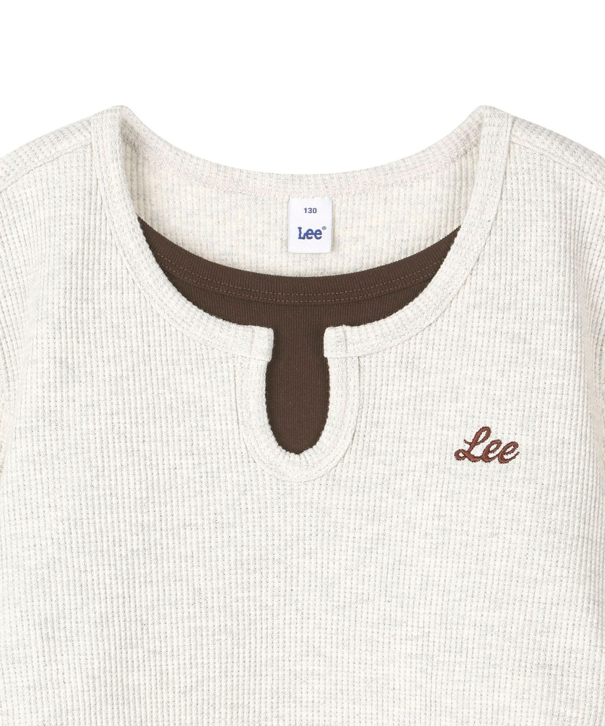 리 키즈(LEE KIDS) 레이어드 셔링 티셔츠 오트밀 LK2603LT70OT