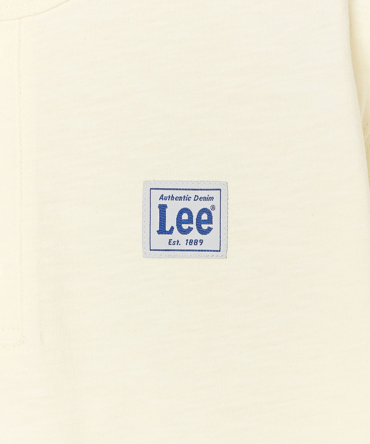 리 키즈(LEE KIDS) 빈티지 로고라벨 헨리넥 긴팔티셔츠 아이보리 LK2603LT14IV