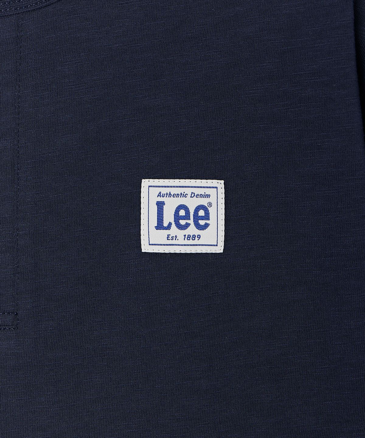 리 키즈(LEE KIDS) 빈티지 로고라벨 헨리넥 긴팔티셔츠 네이비 LK2603LT14NA