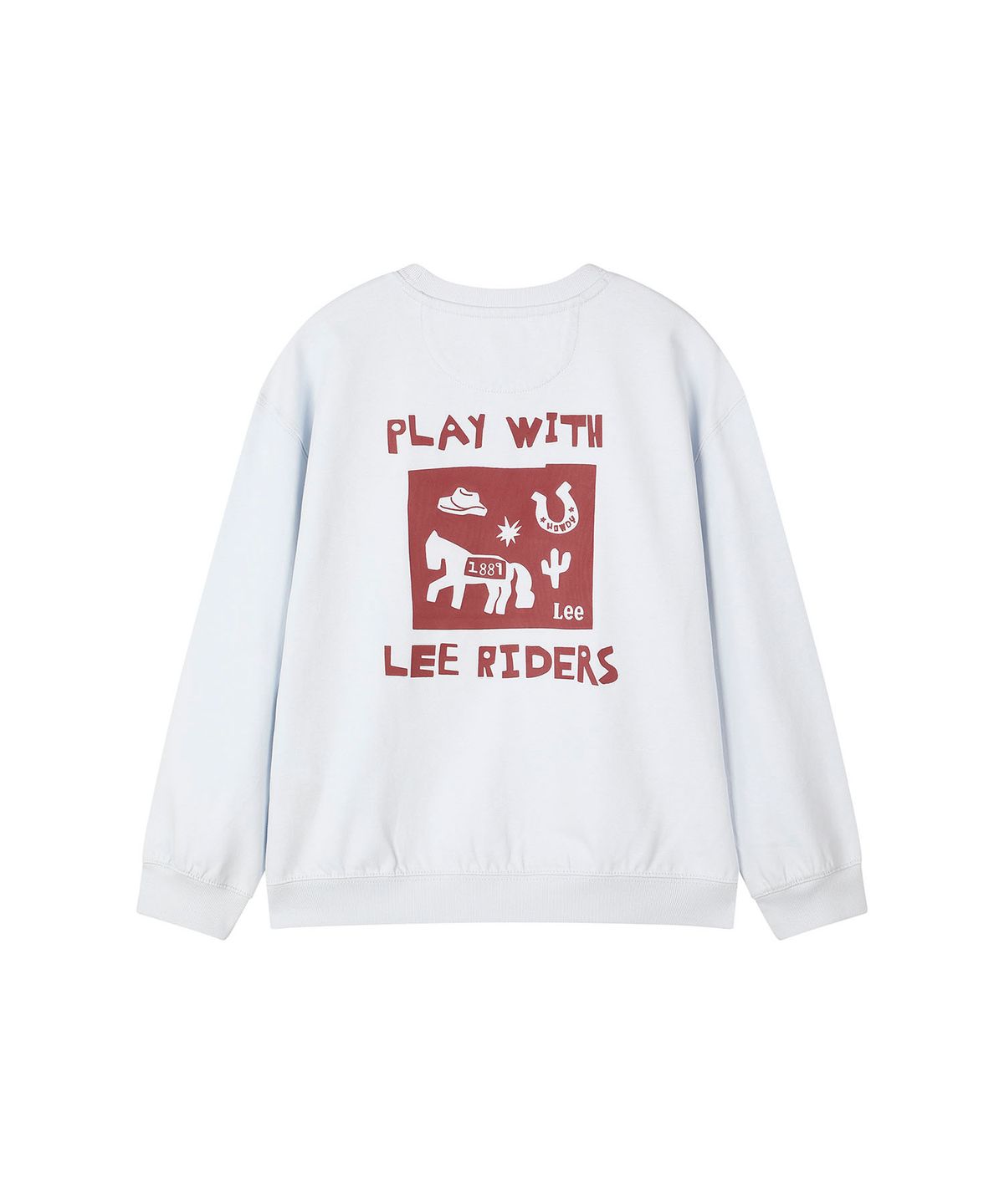 리 키즈(LEE KIDS) LEE RIDERS 라글란 그래픽 티셔츠 스카이블루 LK2603LT12SB
