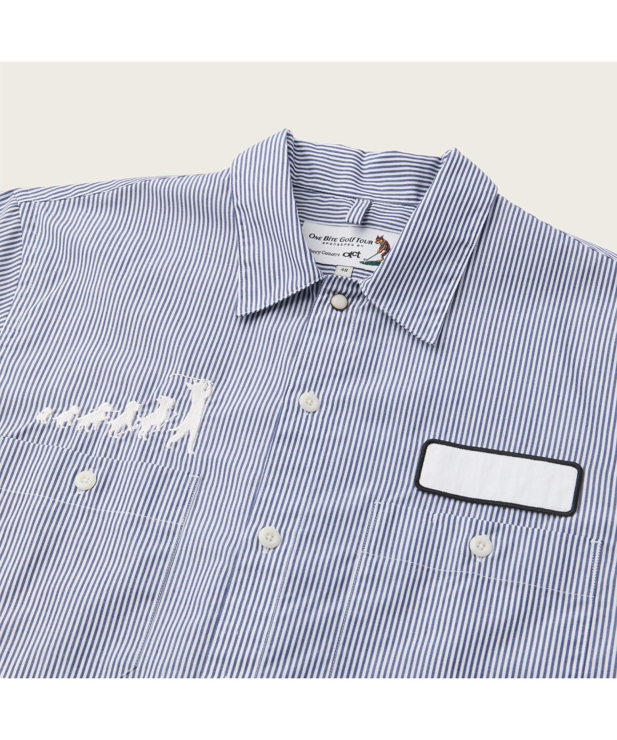 헨리코튼(HENRY COTTONS) [BSC X OTCT] Stripe Short sleeve shirts AYSAW26611BUL