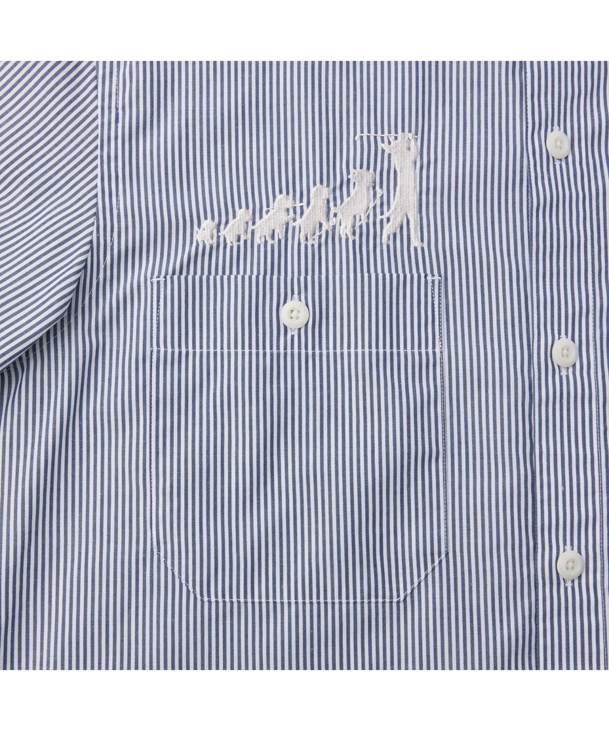 헨리코튼(HENRY COTTONS) [BSC X OTCT] Stripe Short sleeve shirts AYSAW26611BUL