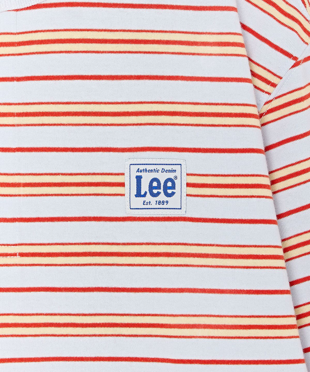 리 키즈(LEE KIDS) 멀티 스트라이프 헨리넥 긴팔티셔츠 스카이블루 LK2603LT07SB