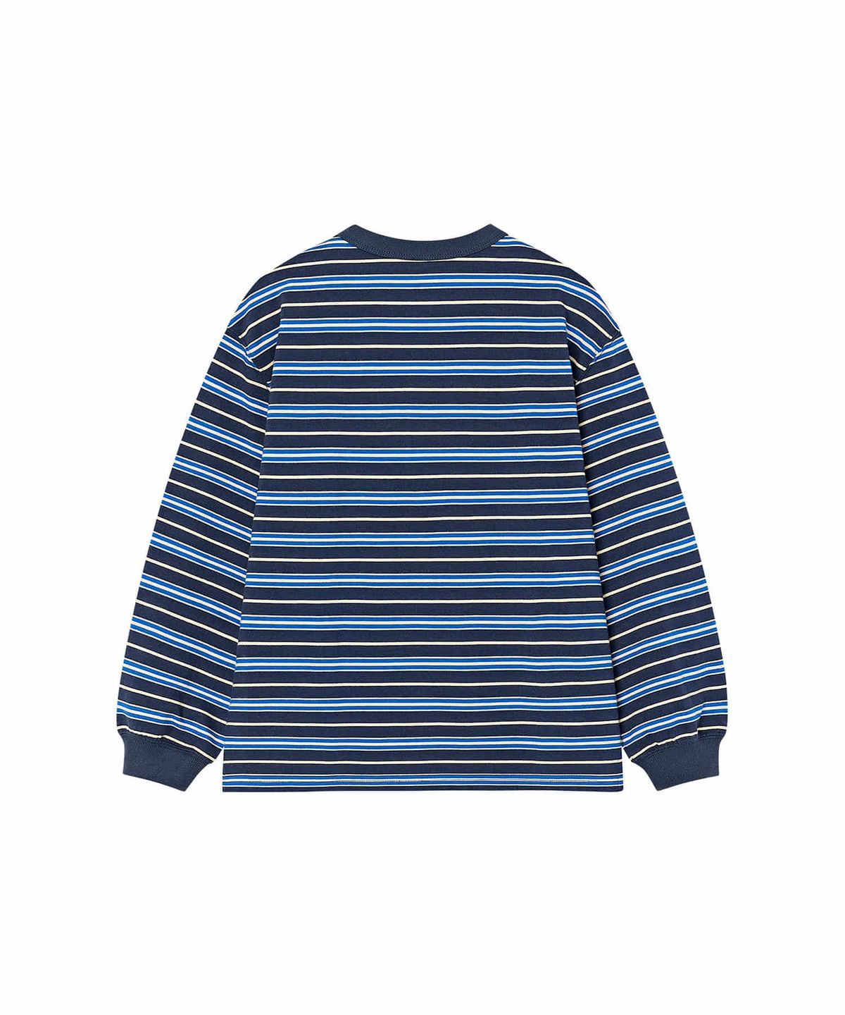 리 키즈(LEE KIDS) 멀티 스트라이프 헨리넥 긴팔티셔츠 네이비 LK2603LT07NA
