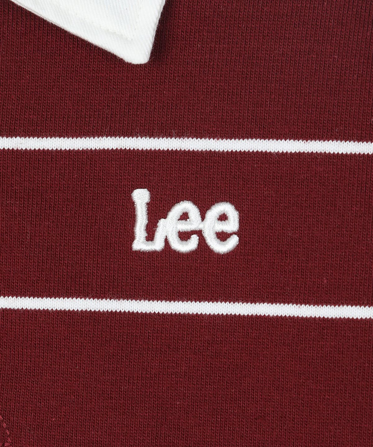 리 키즈(LEE KIDS) 럭비 스트라이프 티셔츠 버건디 LK2603LT05BU