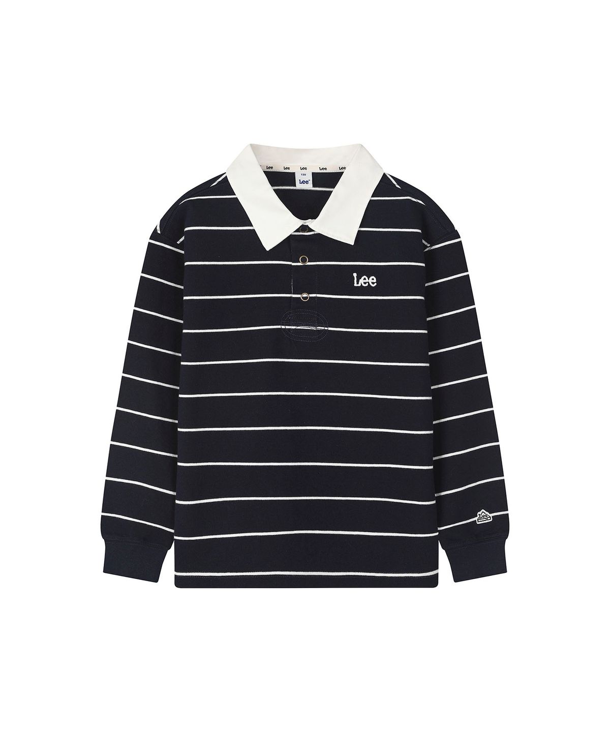 리 키즈(LEE KIDS) 럭비 스트라이프 티셔츠 네이비 LK2603LT05NA